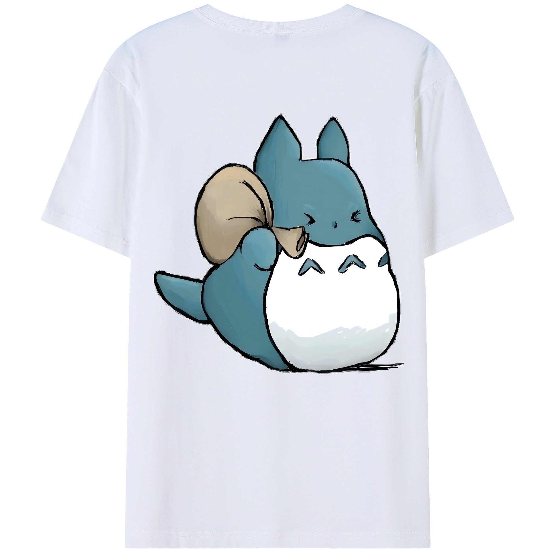 となりのトトロ 草壁メイ 草壁サツキ My Neighbor Totoro Satsuki Kusakabe Mei Kusakabe 綿100％半袖Tシャツ（背面プリント）