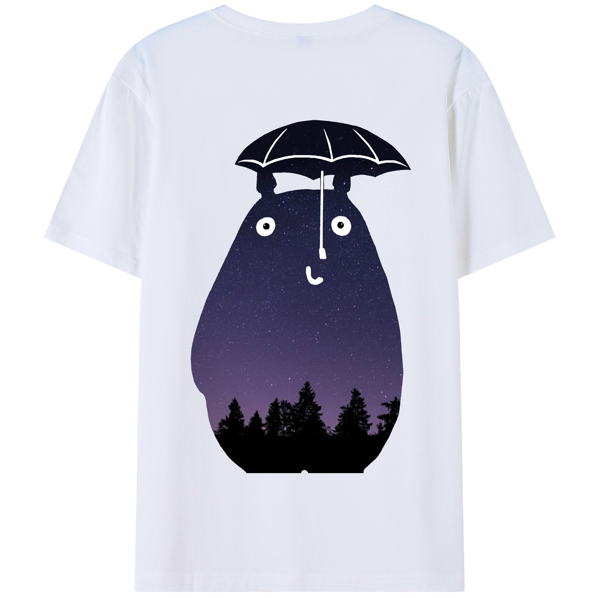 となりのトトロ 草壁メイ 草壁サツキ My Neighbor Totoro Satsuki Kusakabe Mei Kusakabe 綿100％半袖Tシャツ（背面プリント）