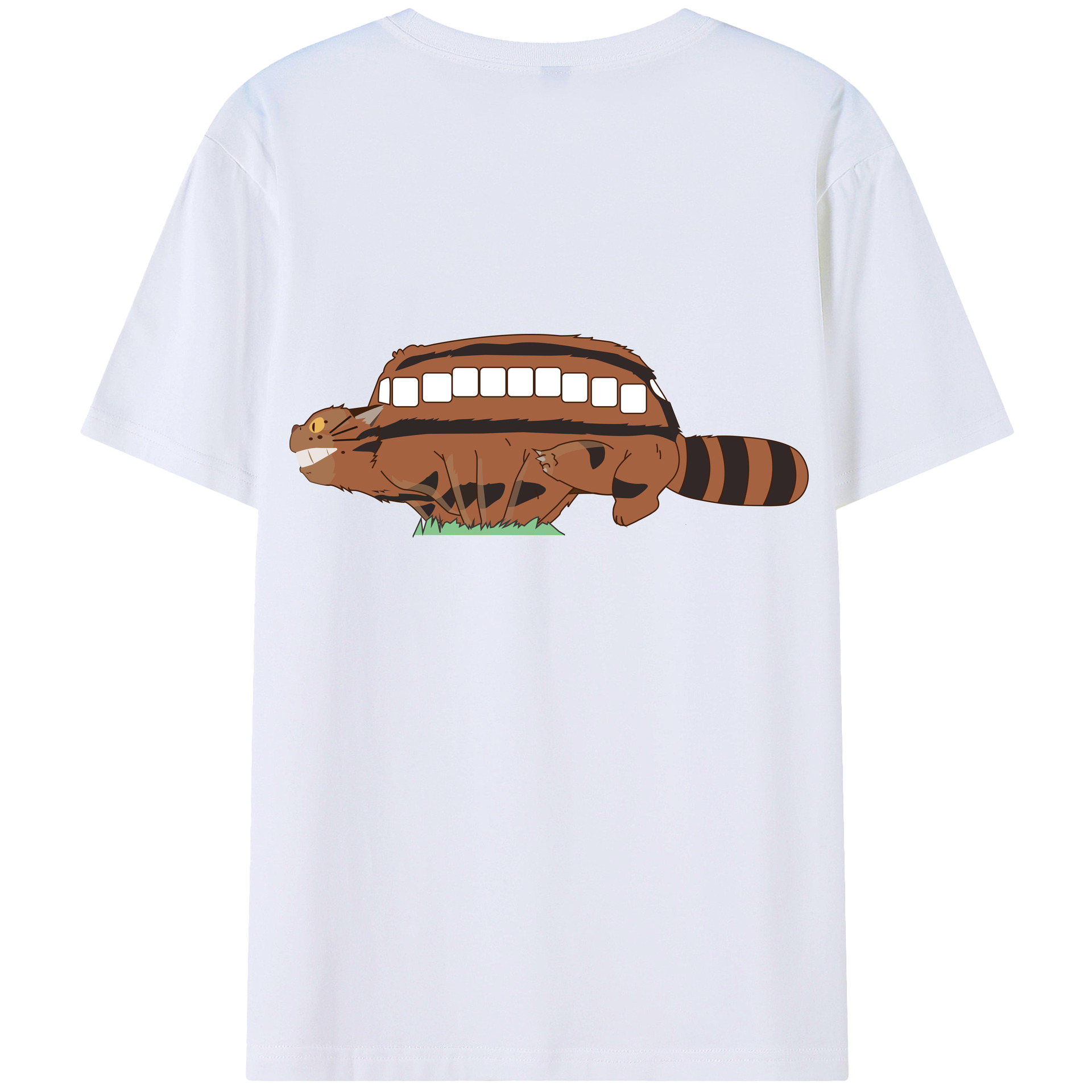 となりのトトロ 草壁メイ 草壁サツキ My Neighbor Totoro Satsuki Kusakabe Mei Kusakabe 綿100％半袖Tシャツ（背面プリント）