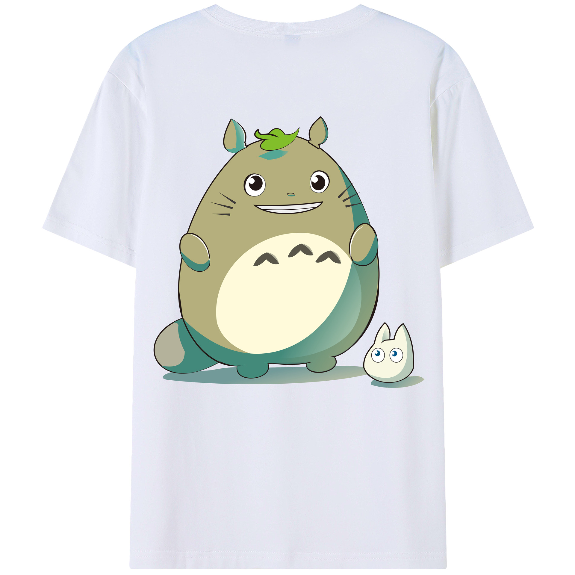 となりのトトロ 草壁メイ 草壁サツキ My Neighbor Totoro Satsuki Kusakabe Mei Kusakabe 綿100％半袖Tシャツ（背面プリント）