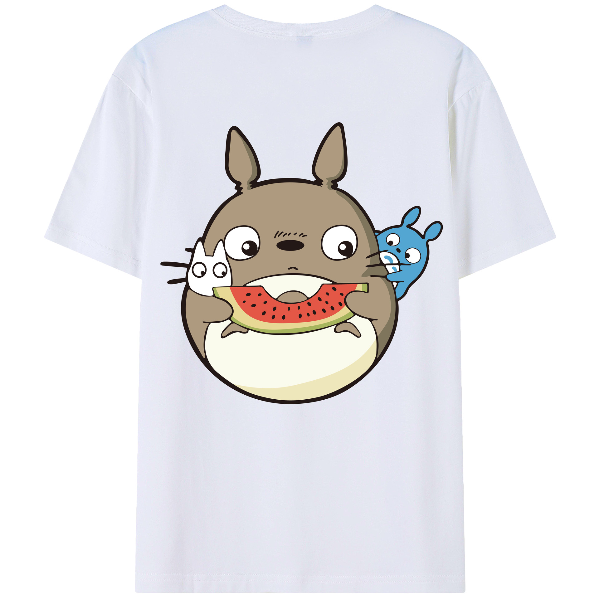 となりのトトロ 草壁メイ 草壁サツキ My Neighbor Totoro Satsuki Kusakabe Mei Kusakabe 綿100％半袖Tシャツ（背面プリント）