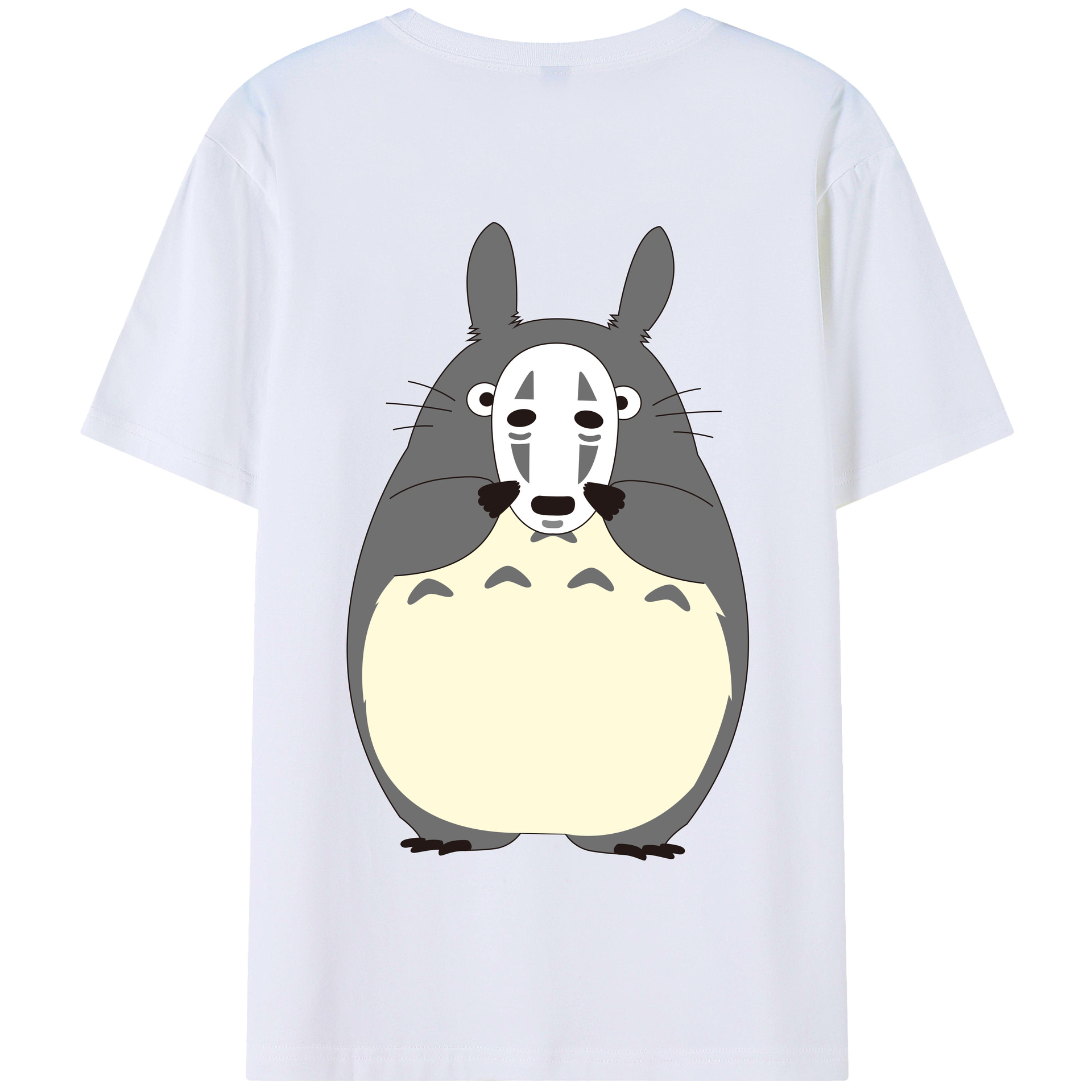 （画像用） となりのトトロ 草壁メイ 草壁サツキ My Neighbor Totoro Satsuki Kusakabe Mei Kusakabe 綿100％半袖Tシャツ（背面プリント）
