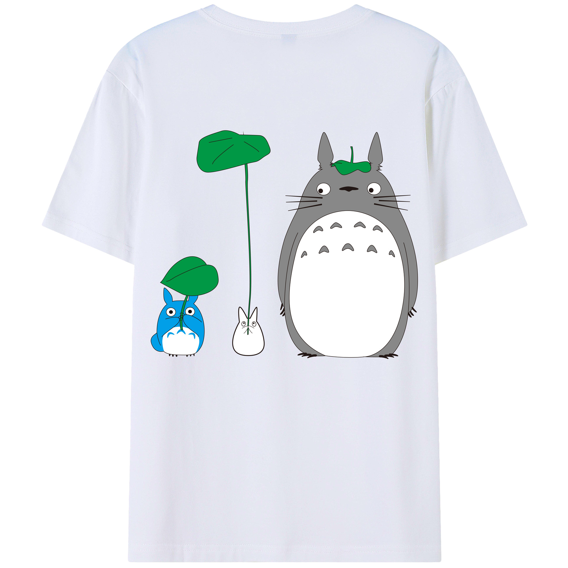 となりのトトロ 草壁メイ 草壁サツキ My Neighbor Totoro Satsuki Kusakabe Mei Kusakabe 綿100％半袖Tシャツ（背面プリント）