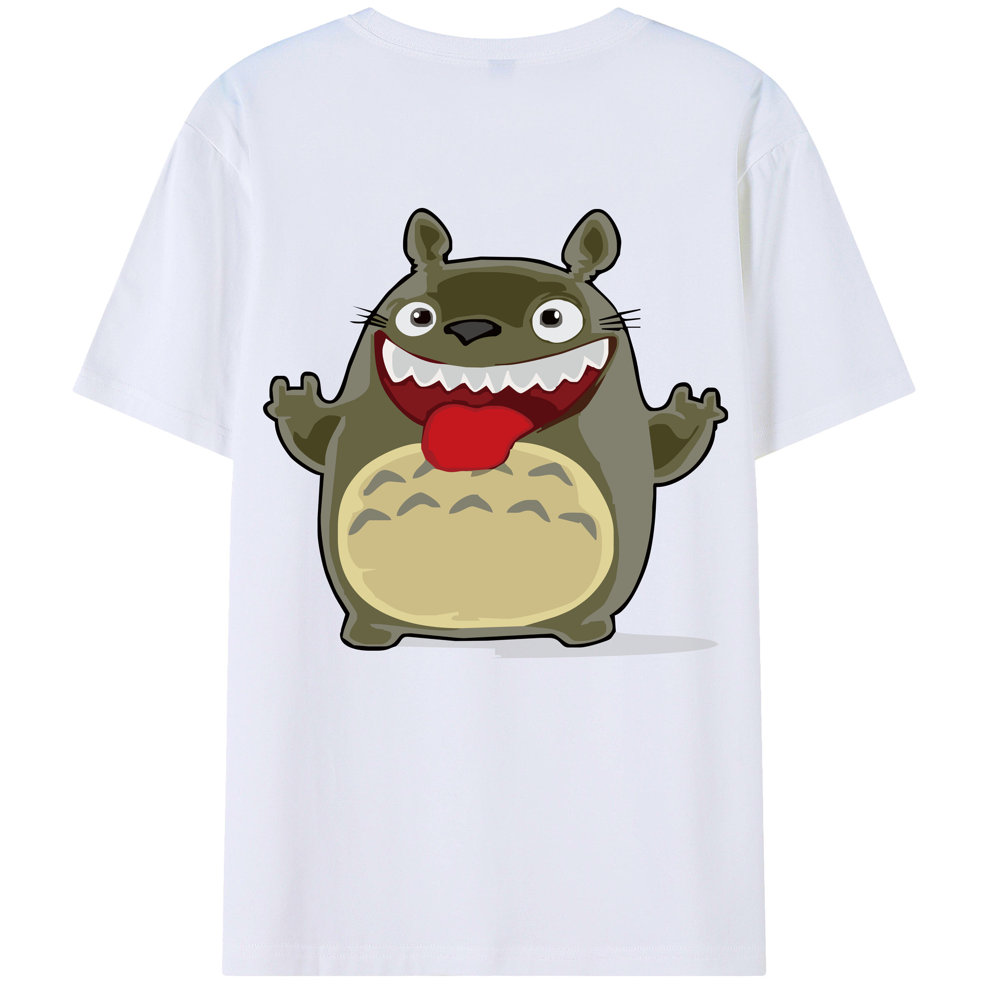 となりのトトロ 草壁メイ 草壁サツキ My Neighbor Totoro Satsuki Kusakabe Mei Kusakabe 綿100％半袖Tシャツ（背面プリント）