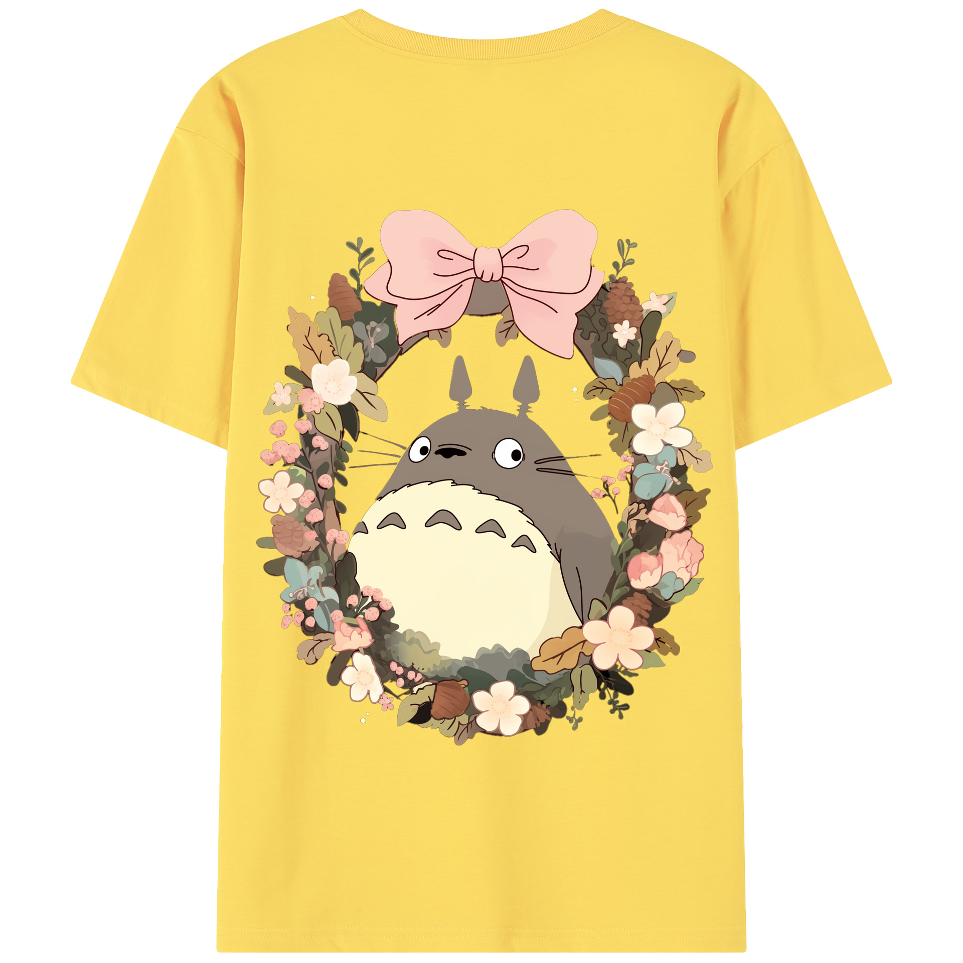 （画像用） となりのトトロ 草壁メイ 草壁サツキ My Neighbor Totoro Satsuki Kusakabe Mei Kusakabe 綿100％半袖Tシャツ（背面プリント）