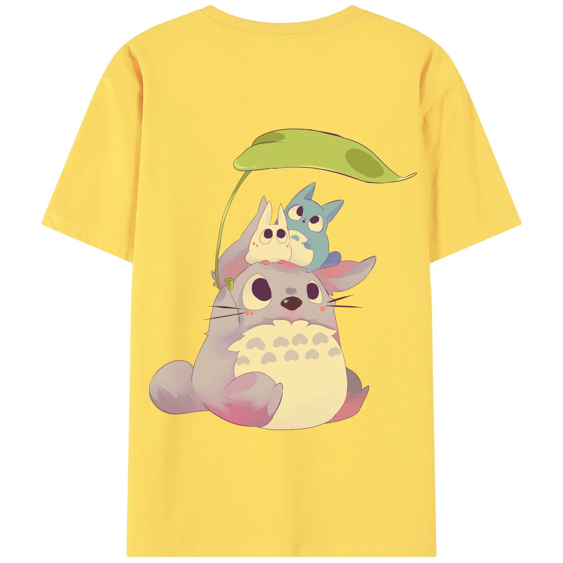 （画像用） となりのトトロ 草壁メイ 草壁サツキ My Neighbor Totoro Satsuki Kusakabe Mei Kusakabe 綿100％半袖Tシャツ（背面プリント）