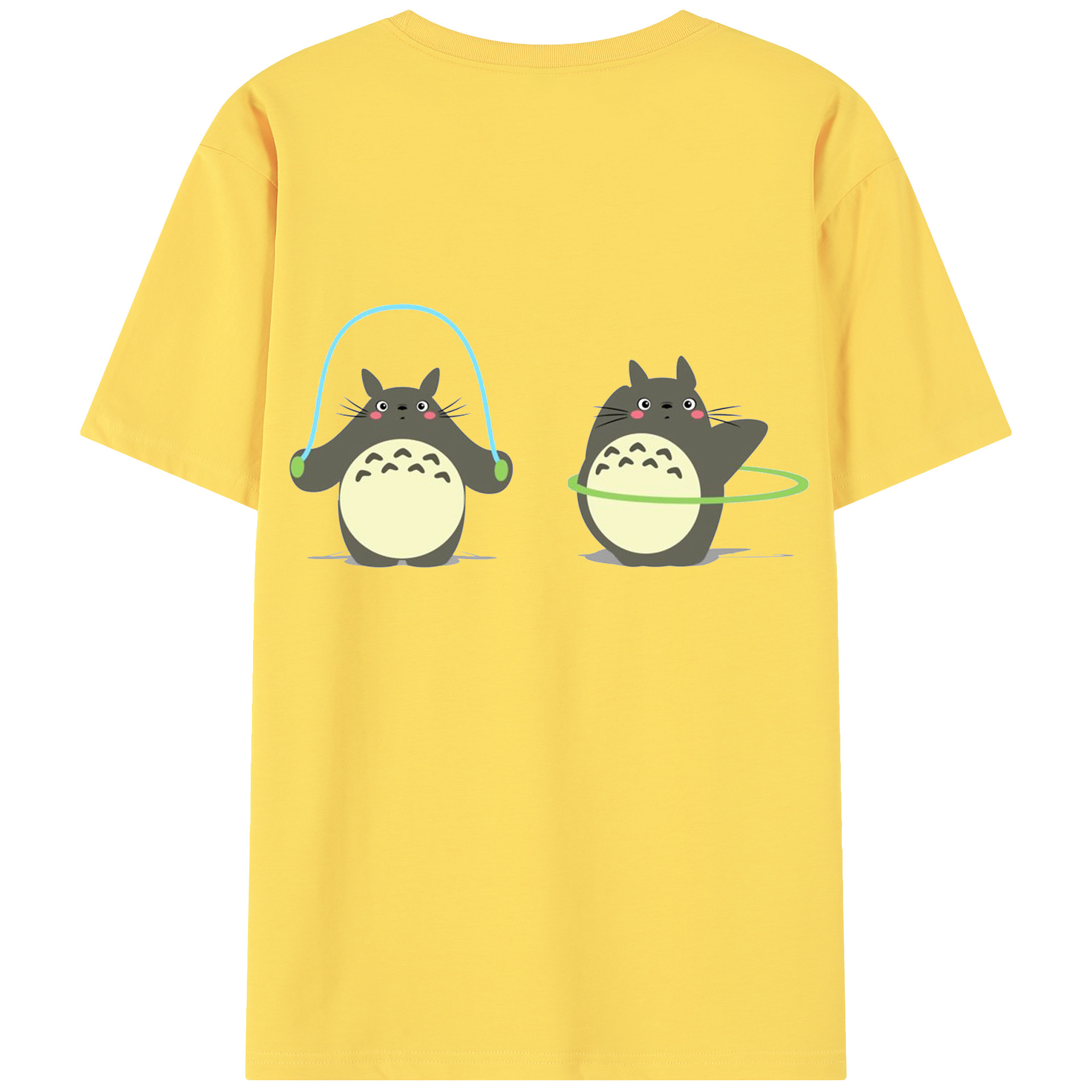 （画像用） となりのトトロ 草壁メイ 草壁サツキ My Neighbor Totoro Satsuki Kusakabe Mei Kusakabe 綿100％半袖Tシャツ（背面プリント）