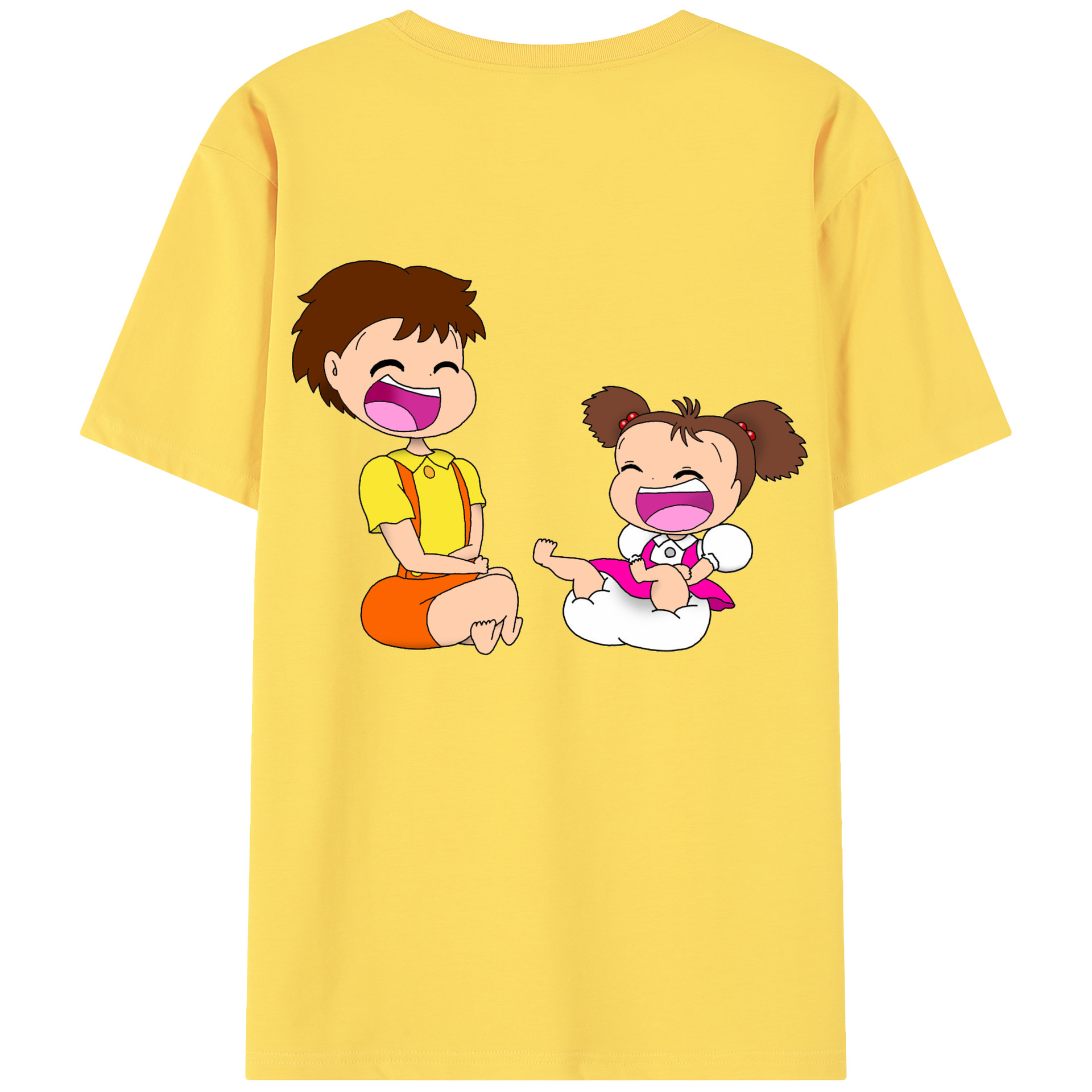（画像用） となりのトトロ 草壁メイ 草壁サツキ My Neighbor Totoro Satsuki Kusakabe Mei Kusakabe 綿100％半袖Tシャツ（背面プリント）