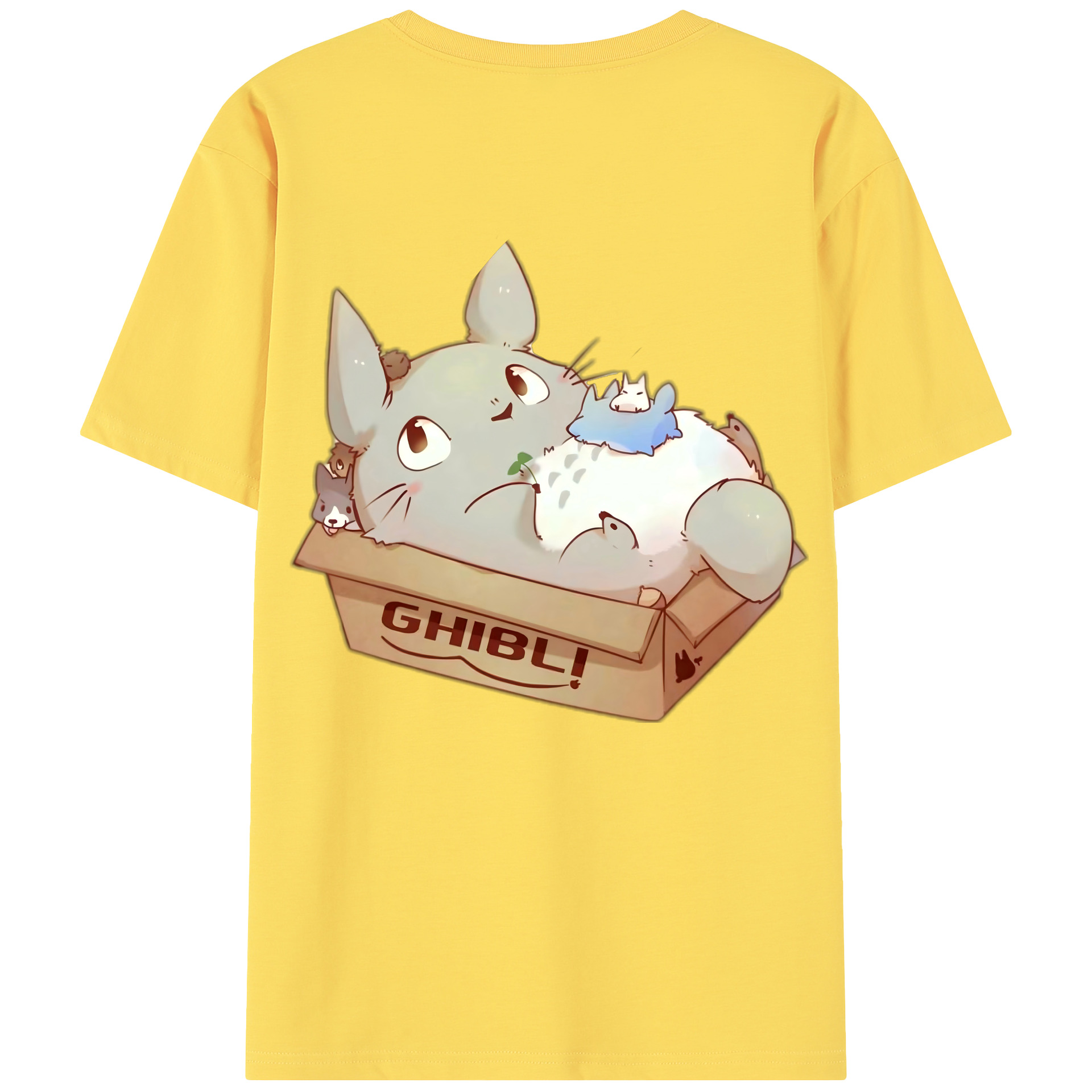 （画像用） となりのトトロ 草壁メイ 草壁サツキ My Neighbor Totoro Satsuki Kusakabe Mei Kusakabe 綿100％半袖Tシャツ（背面プリント）