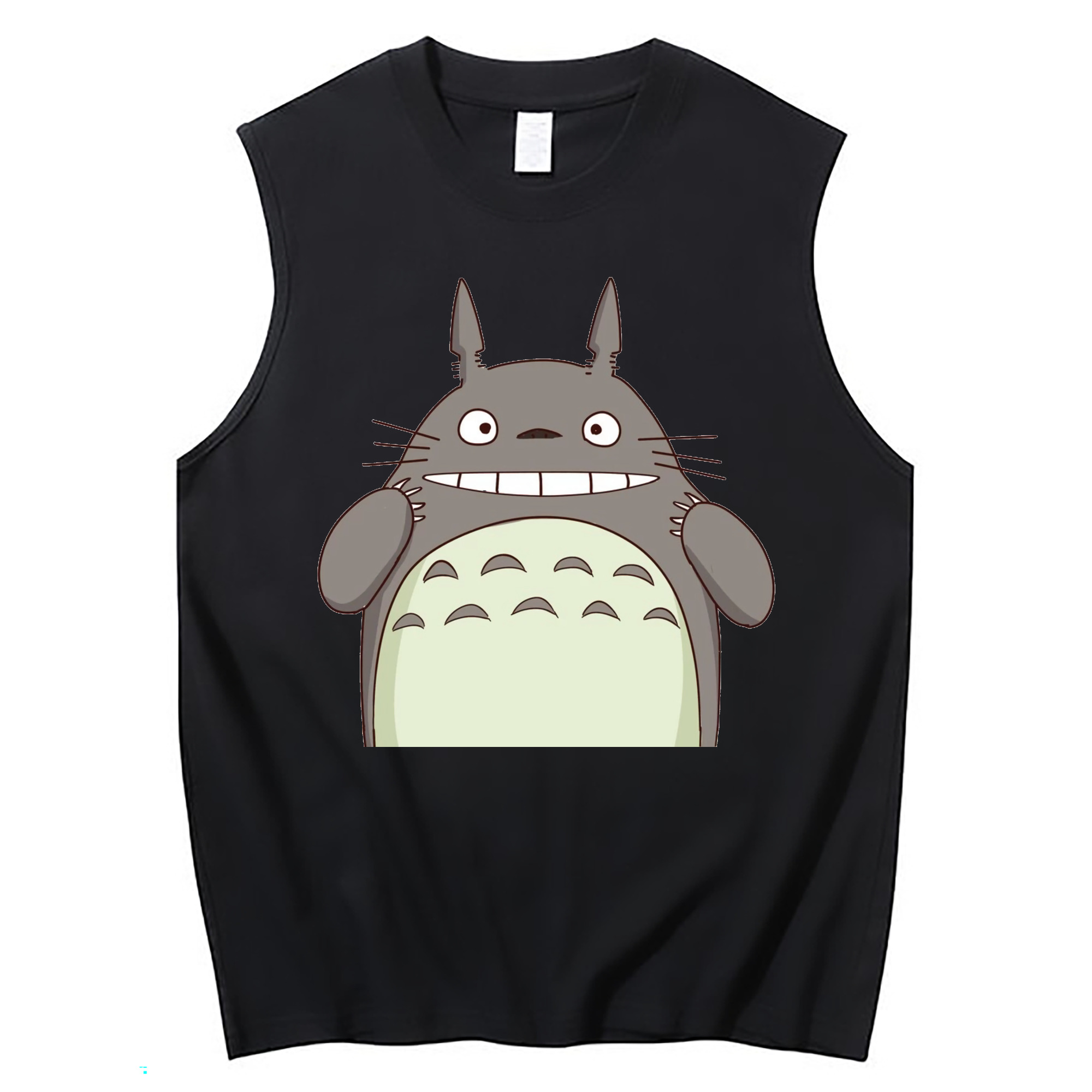 （画像用） となりのトトロ 草壁メイ 草壁サツキ My Neighbor Totoro Satsuki Kusakabe Mei Kusakabe コットン100％タンクトップ（フロントプリント）