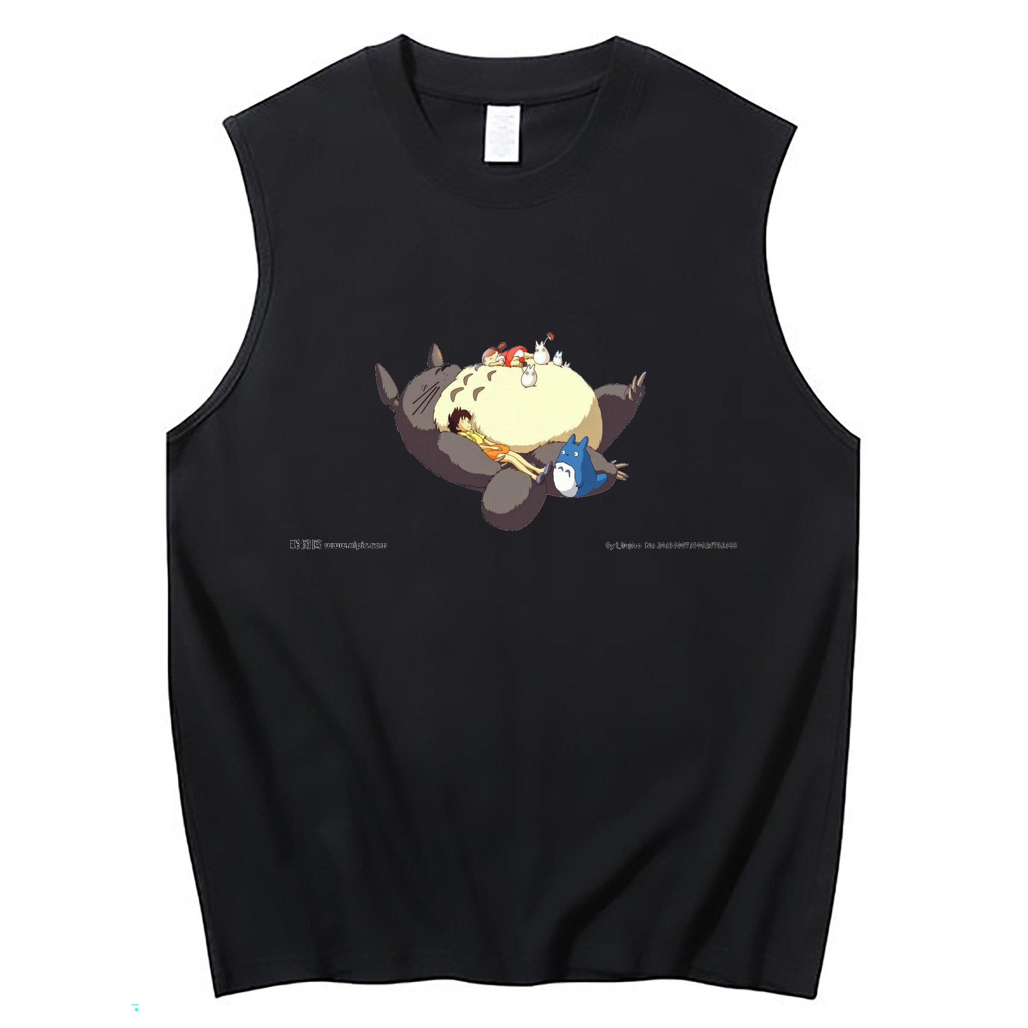 （画像用） となりのトトロ 草壁メイ 草壁サツキ My Neighbor Totoro Satsuki Kusakabe Mei Kusakabe コットン100％タンクトップ（フロントプリント）