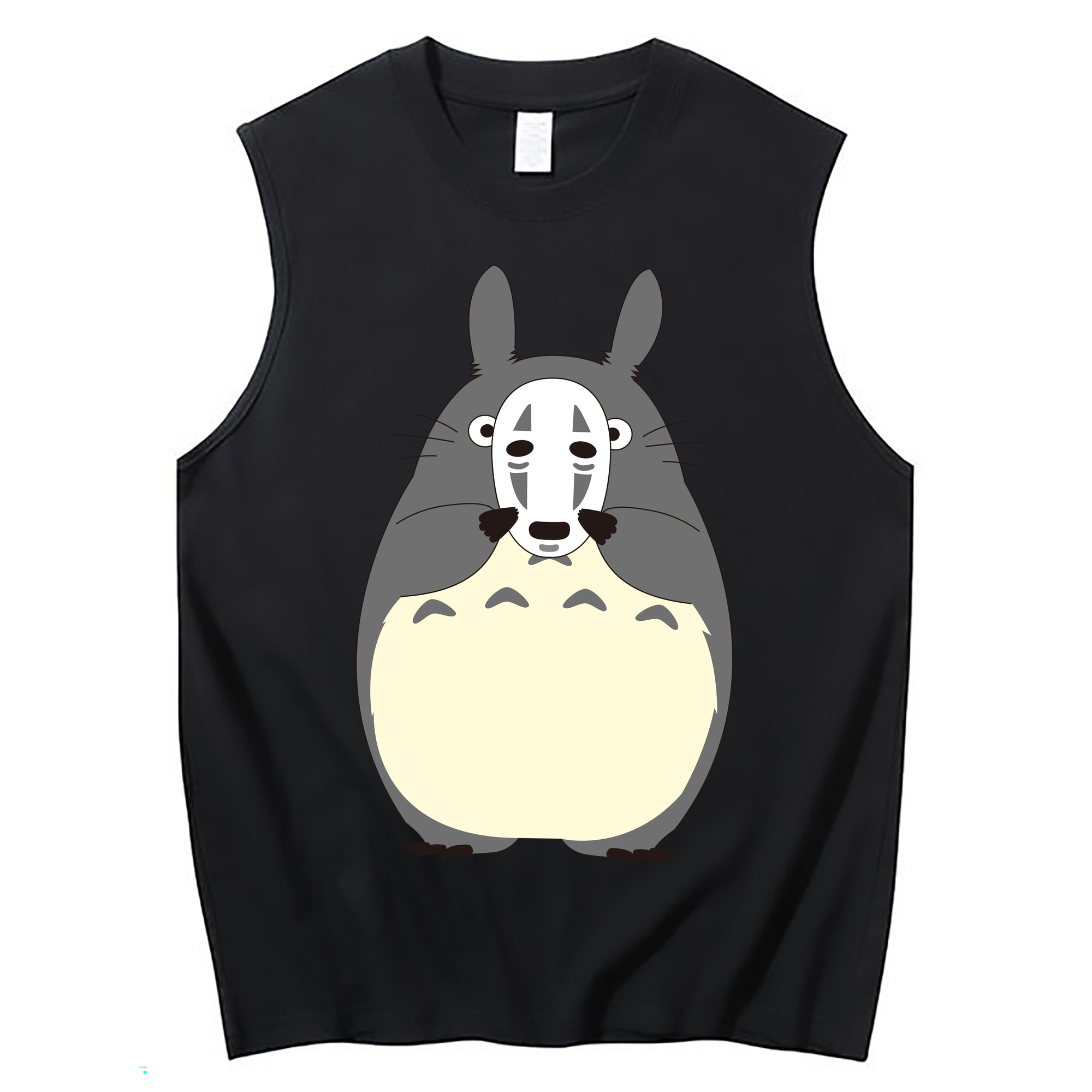 （画像用） となりのトトロ 草壁メイ 草壁サツキ My Neighbor Totoro Satsuki Kusakabe Mei Kusakabe コットン100％タンクトップ（フロントプリント）