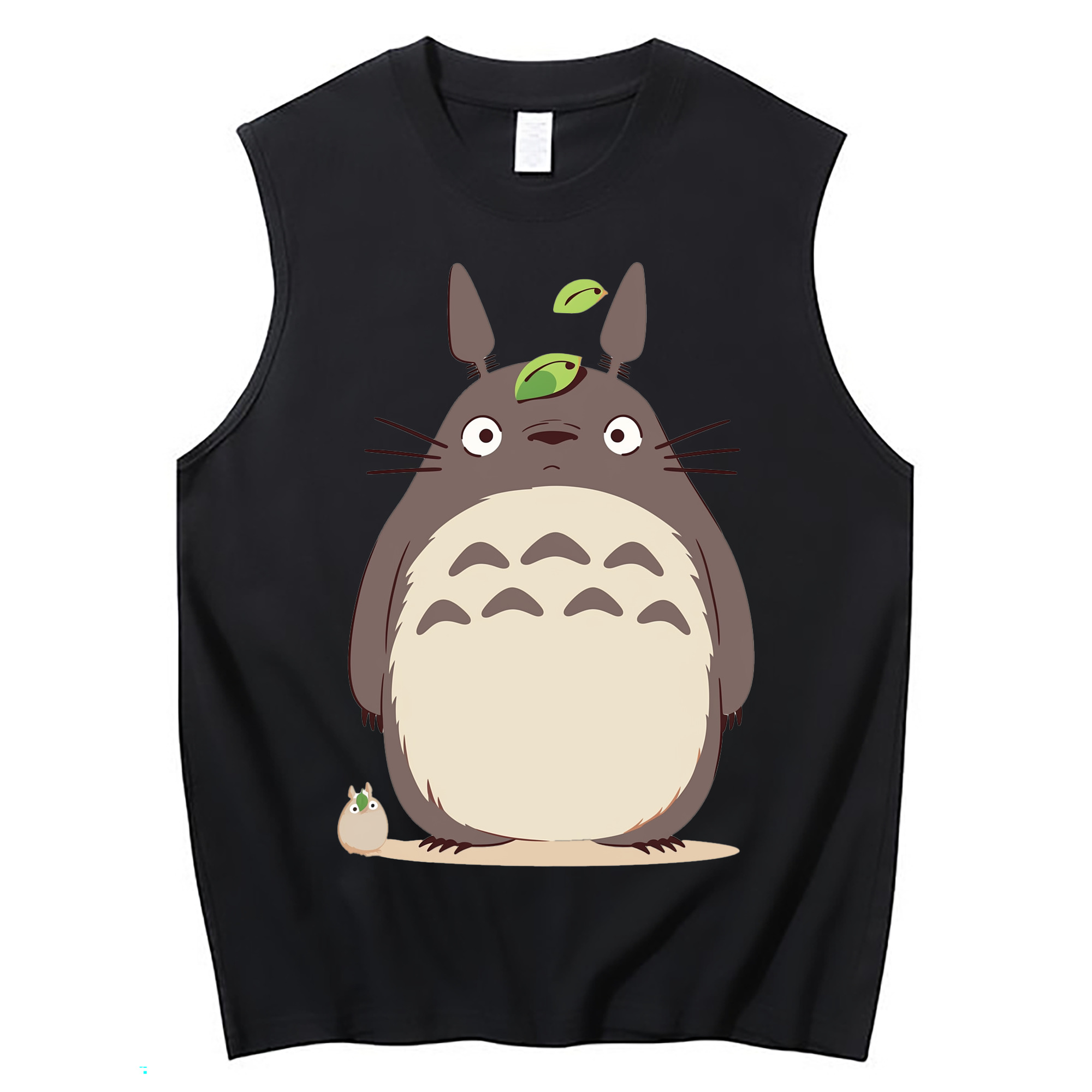 （画像用） となりのトトロ 草壁メイ 草壁サツキ My Neighbor Totoro Satsuki Kusakabe Mei Kusakabe コットン100％タンクトップ（フロントプリント）