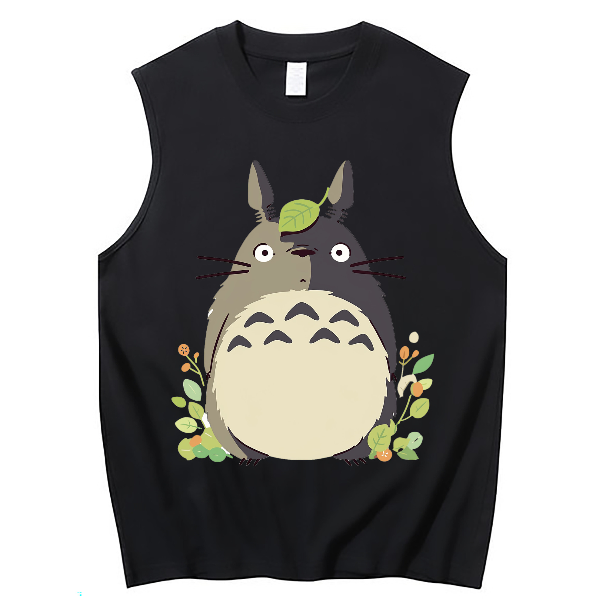 （画像用） となりのトトロ 草壁メイ 草壁サツキ My Neighbor Totoro Satsuki Kusakabe Mei Kusakabe コットン100％タンクトップ（フロントプリント）