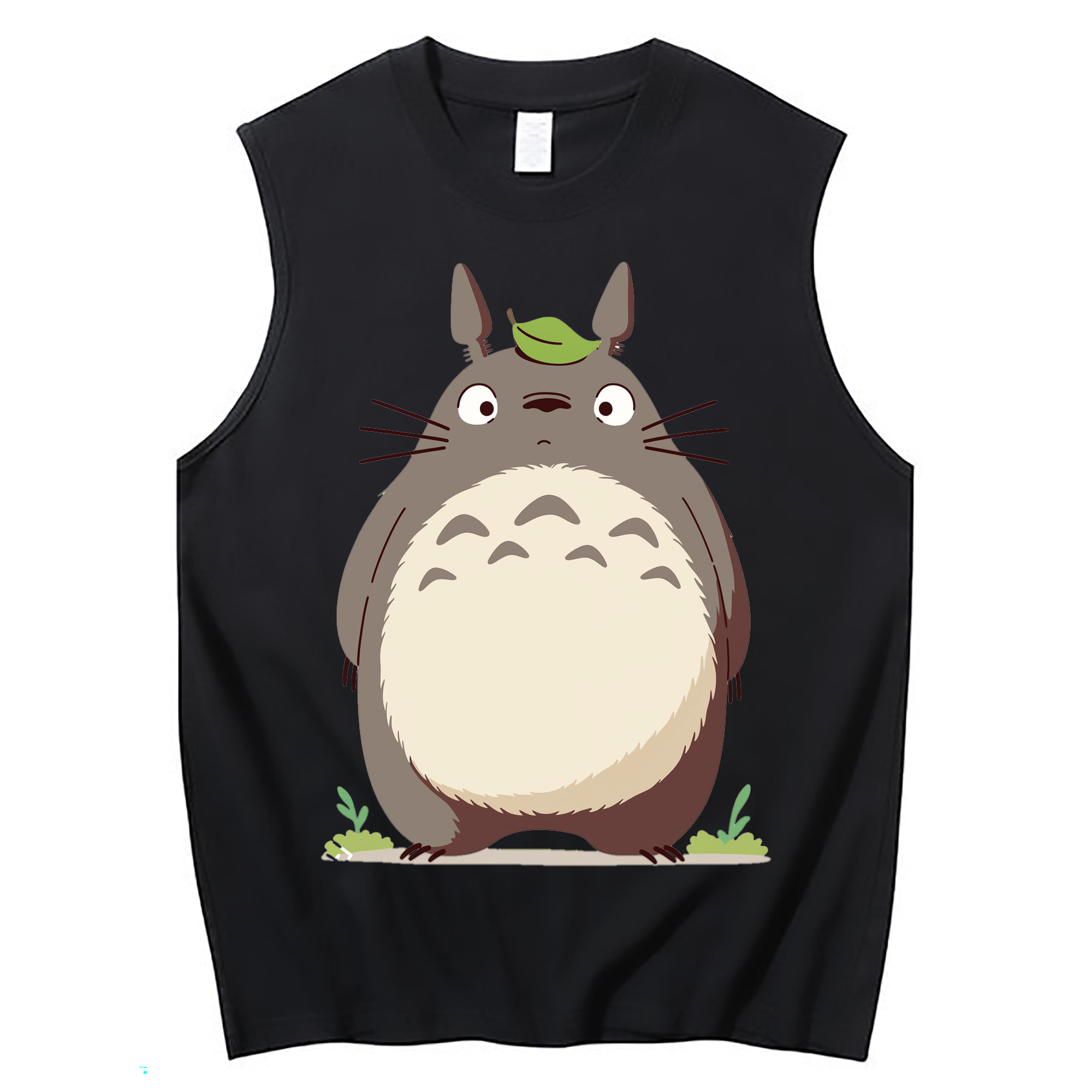 （画像用） となりのトトロ 草壁メイ 草壁サツキ My Neighbor Totoro Satsuki Kusakabe Mei Kusakabe コットン100％タンクトップ（フロントプリント）