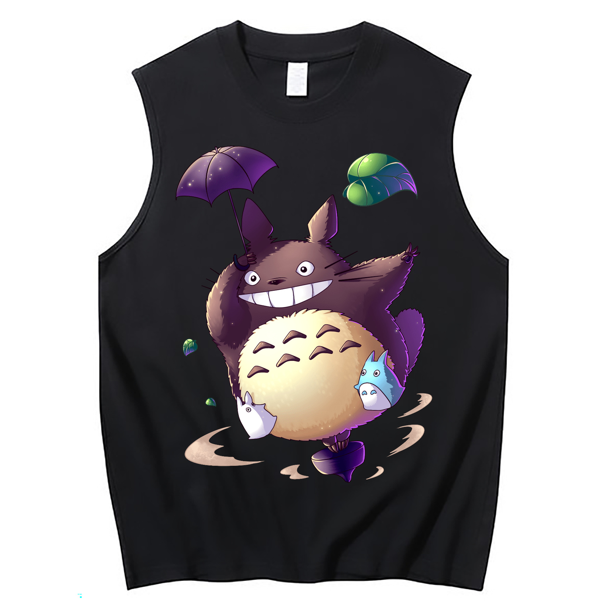 （画像用） となりのトトロ 草壁メイ 草壁サツキ My Neighbor Totoro Satsuki Kusakabe Mei Kusakabe コットン100％タンクトップ（フロントプリント）