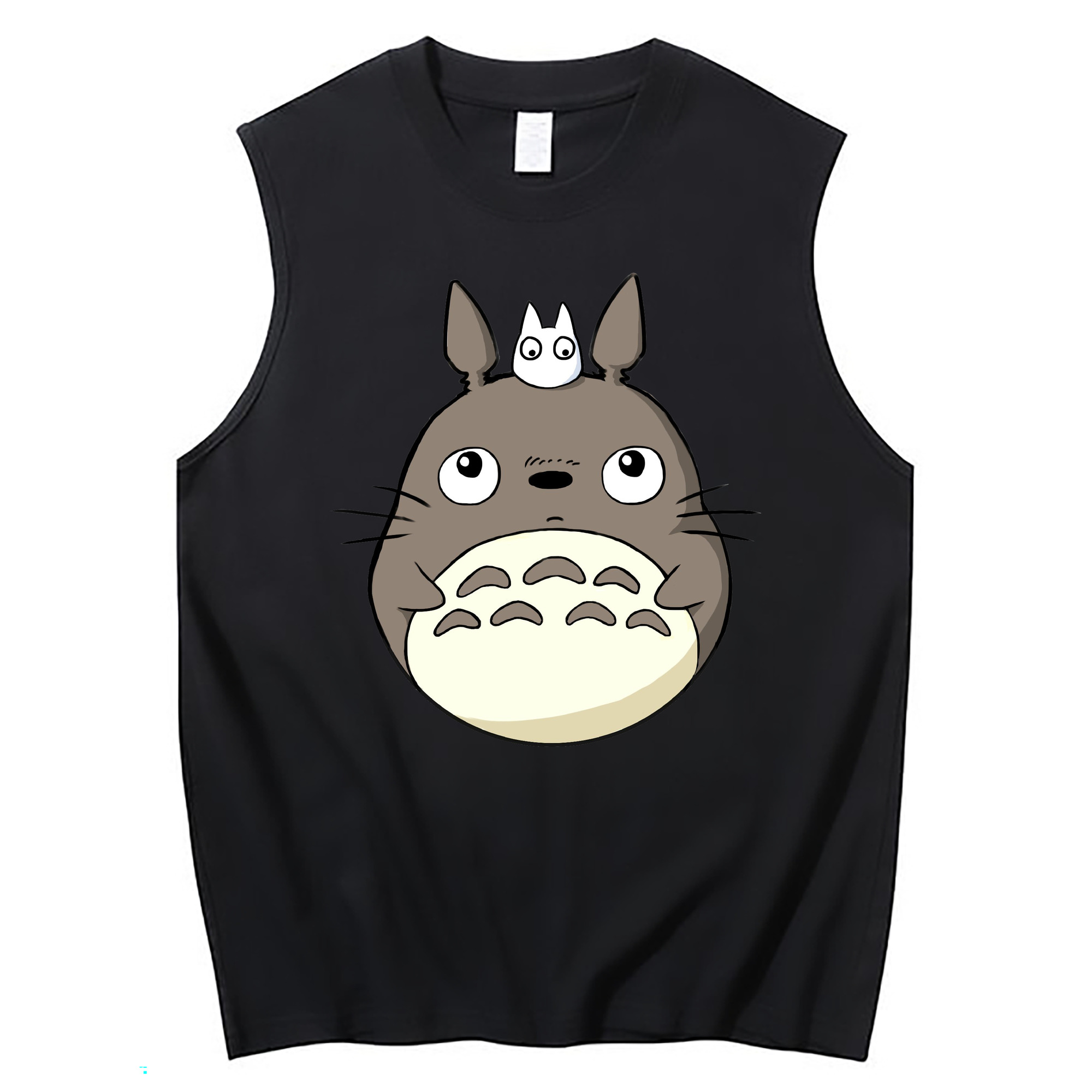 （画像用） となりのトトロ 草壁メイ 草壁サツキ My Neighbor Totoro Satsuki Kusakabe Mei Kusakabe コットン100％タンクトップ（フロントプリント）