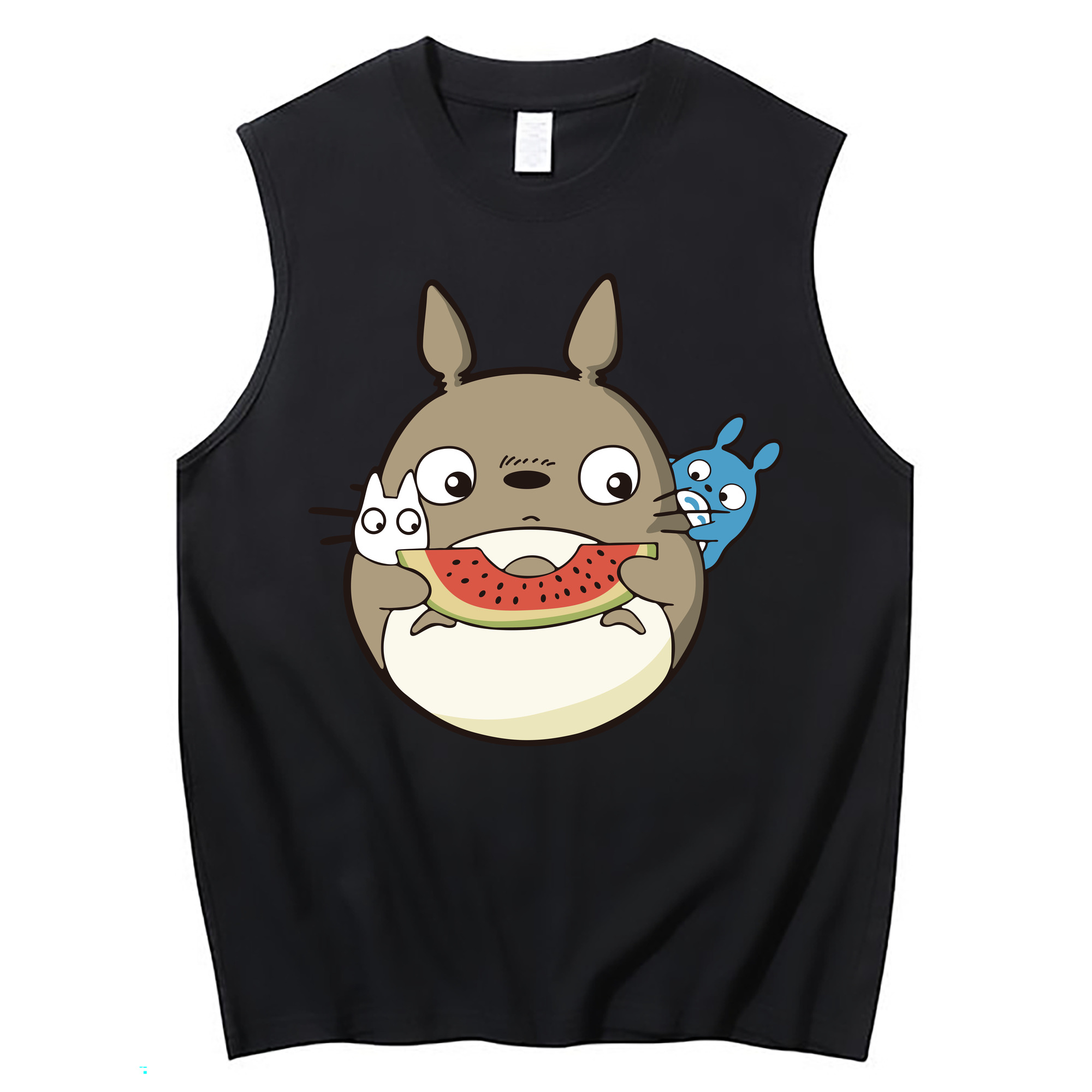 （画像用） となりのトトロ 草壁メイ 草壁サツキ My Neighbor Totoro Satsuki Kusakabe Mei Kusakabe コットン100％タンクトップ（フロントプリント）