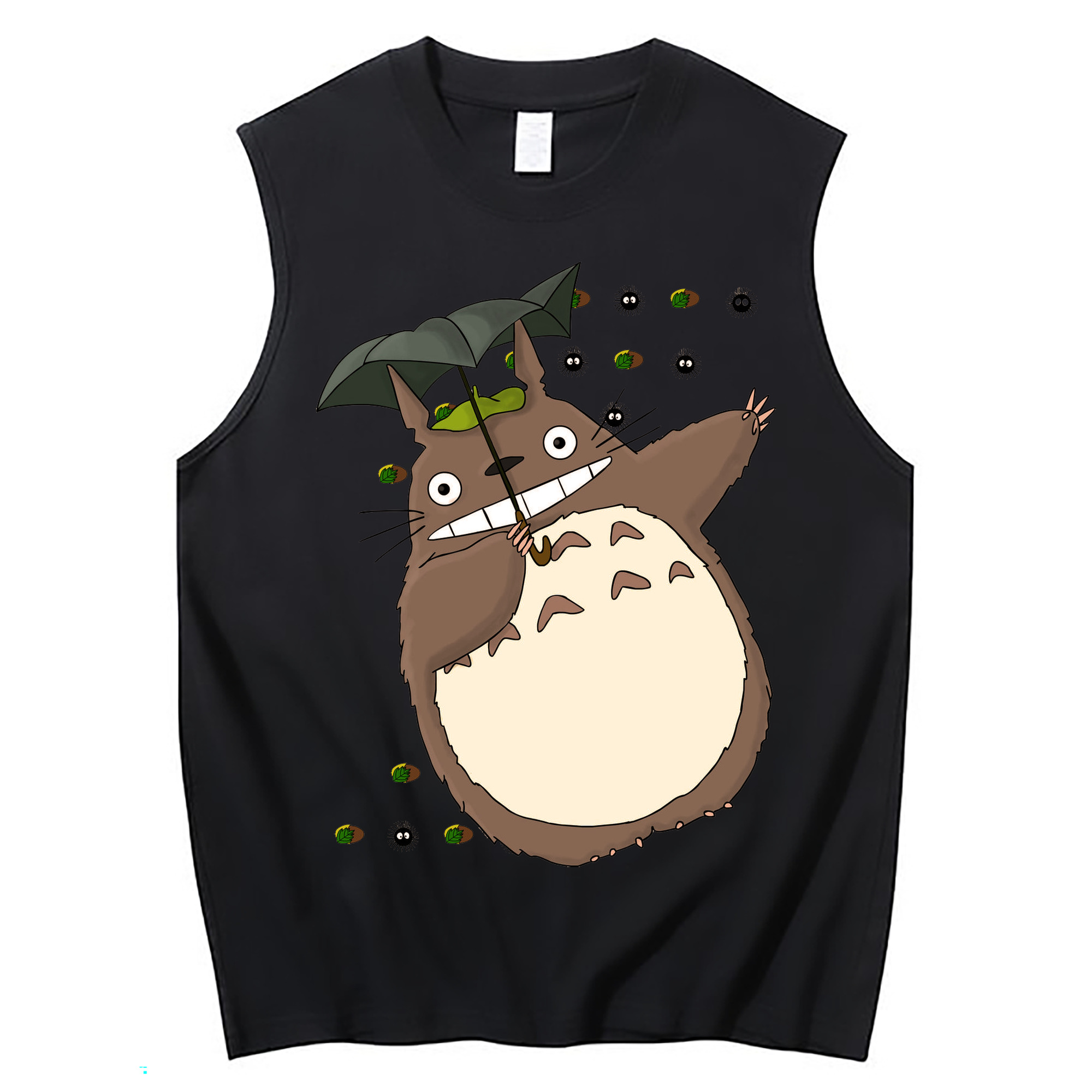 （画像用） となりのトトロ 草壁メイ 草壁サツキ My Neighbor Totoro Satsuki Kusakabe Mei Kusakabe コットン100％タンクトップ（フロントプリント）