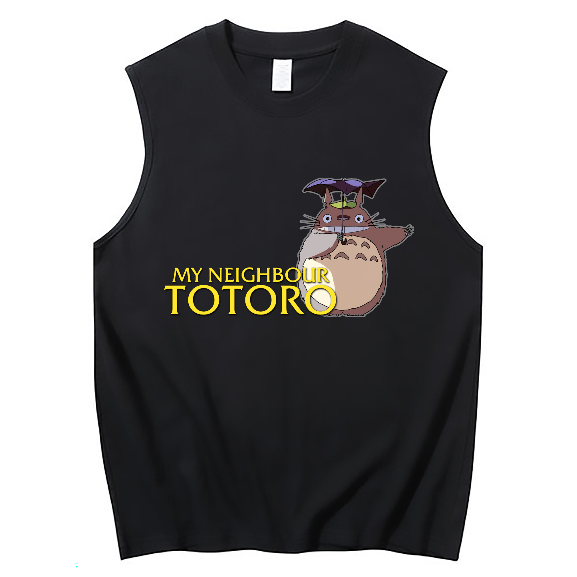 （画像用） となりのトトロ 草壁メイ 草壁サツキ My Neighbor Totoro Satsuki Kusakabe Mei Kusakabe コットン100％タンクトップ（フロントプリント）