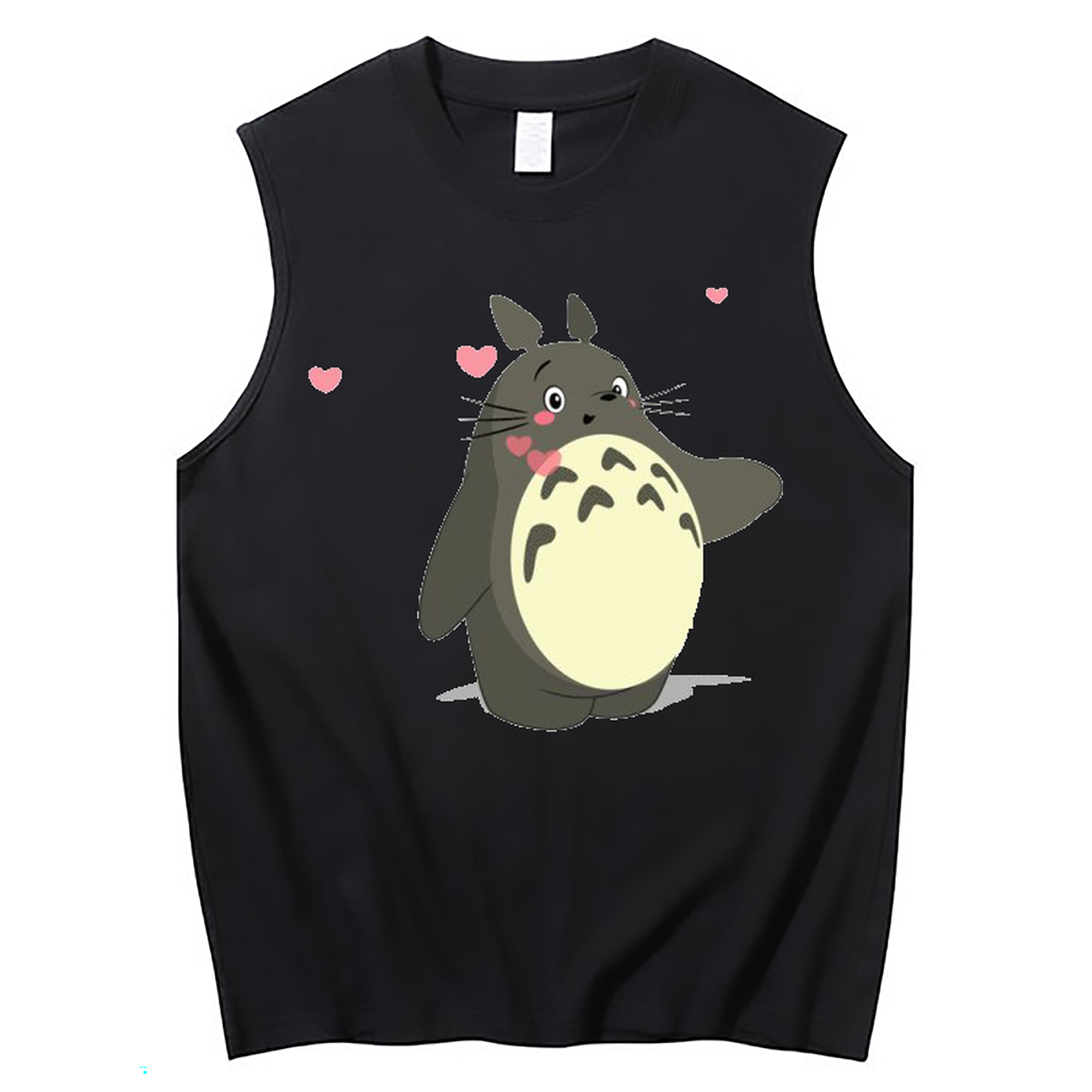 （画像用） となりのトトロ 草壁メイ 草壁サツキ My Neighbor Totoro Satsuki Kusakabe Mei Kusakabe コットン100％タンクトップ（フロントプリント）