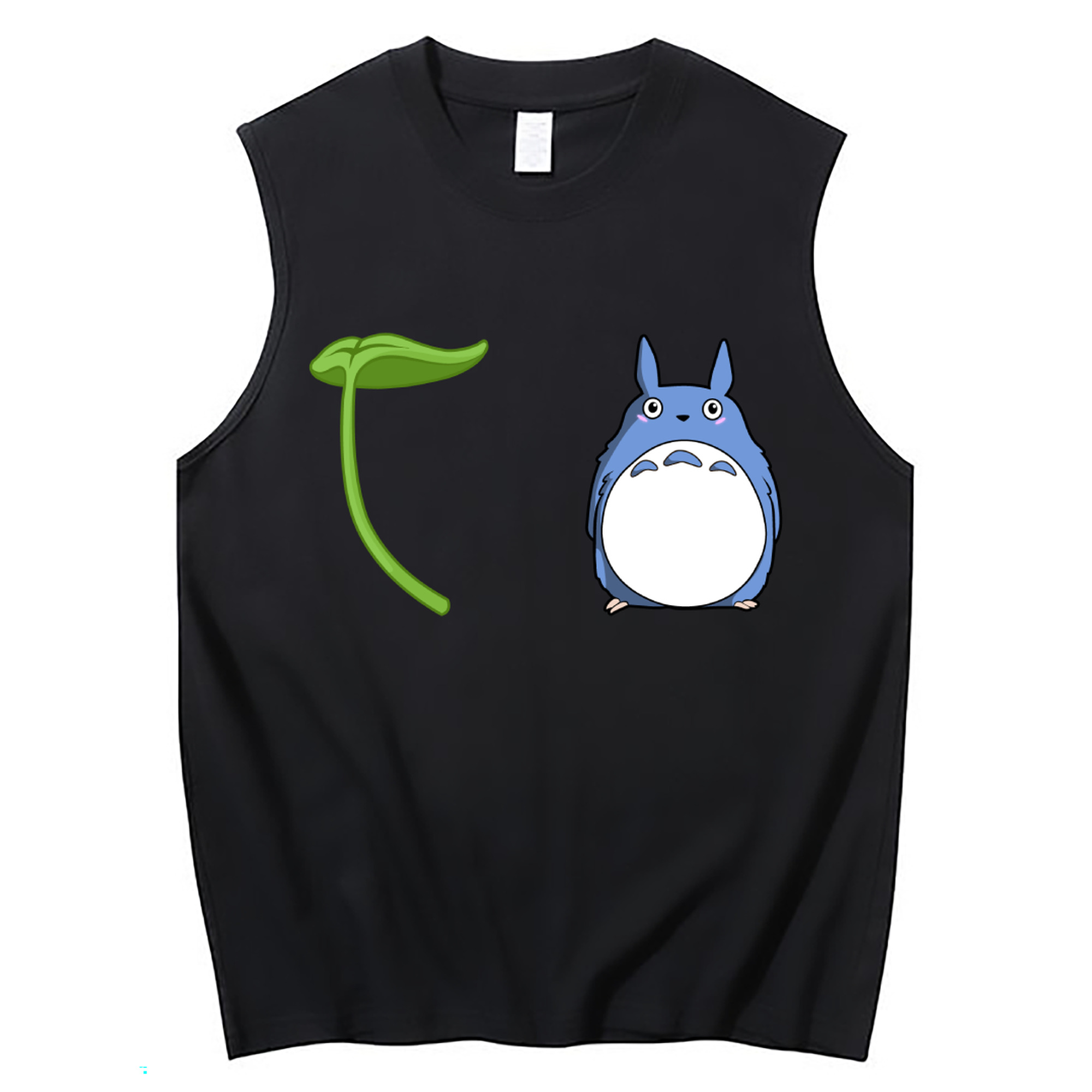 （画像用） となりのトトロ 草壁メイ 草壁サツキ My Neighbor Totoro Satsuki Kusakabe Mei Kusakabe コットン100％タンクトップ（フロントプリント）
