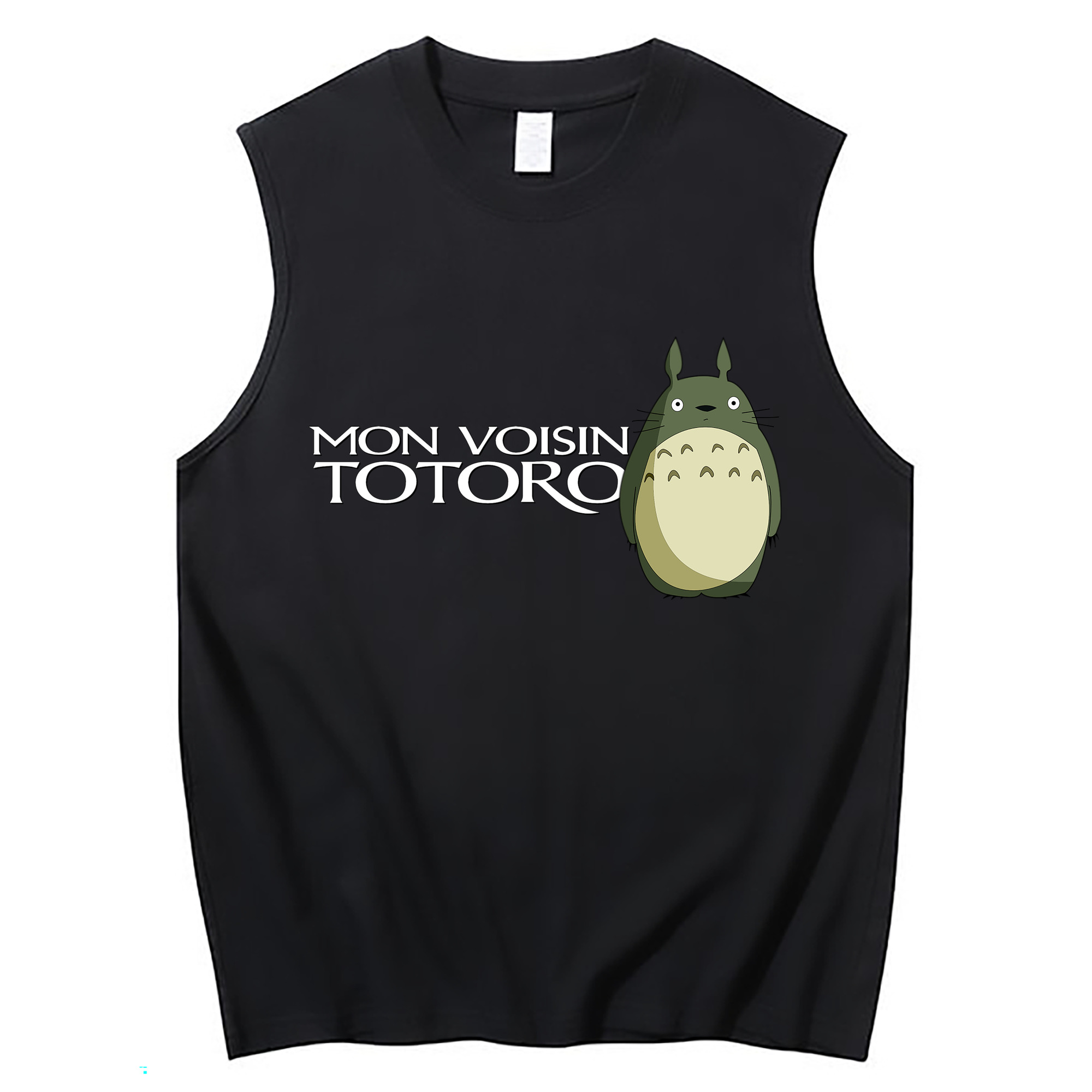 （画像用） となりのトトロ 草壁メイ 草壁サツキ My Neighbor Totoro Satsuki Kusakabe Mei Kusakabe コットン100％タンクトップ（フロントプリント）