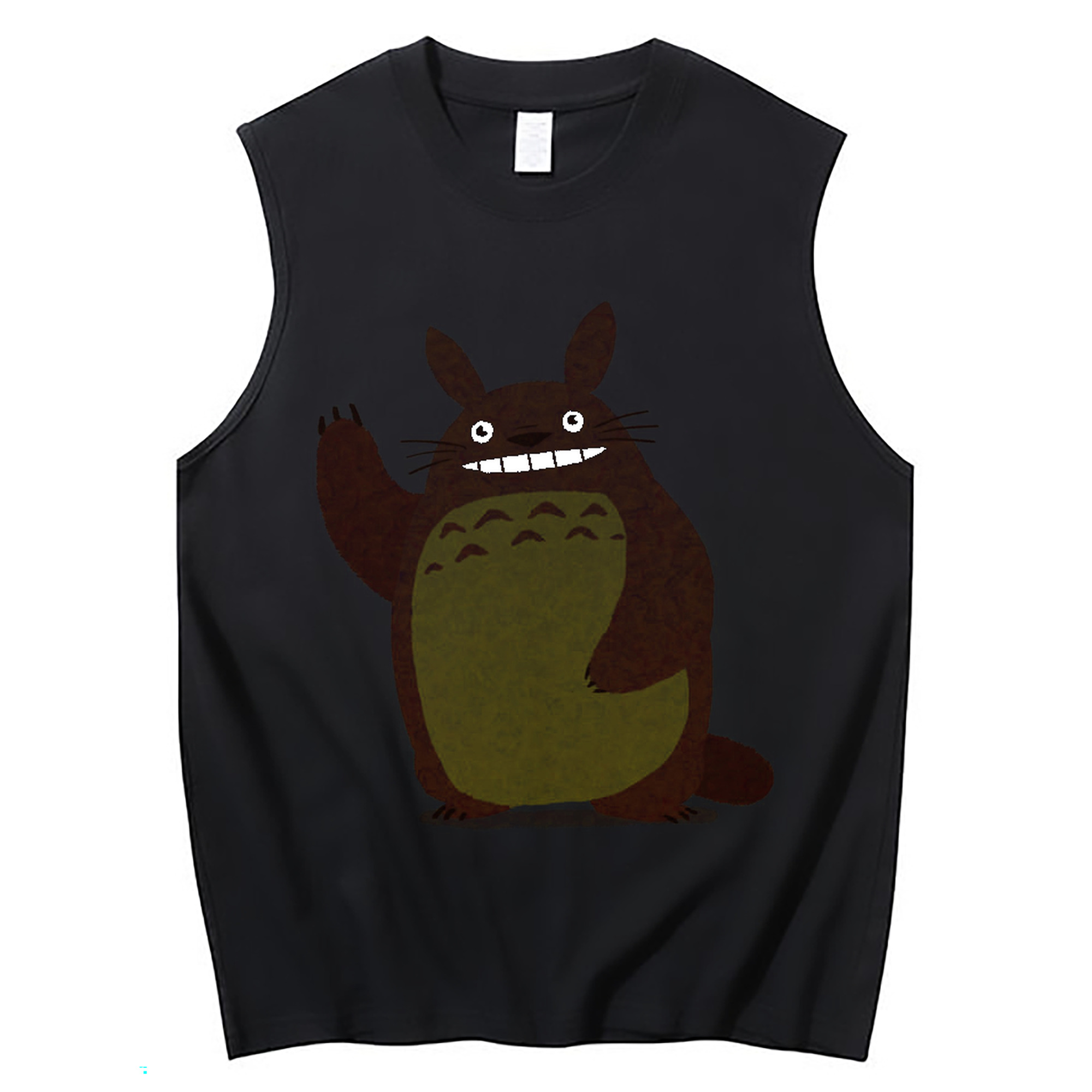 （画像用） となりのトトロ 草壁メイ 草壁サツキ My Neighbor Totoro Satsuki Kusakabe Mei Kusakabe コットン100％タンクトップ（フロントプリント）