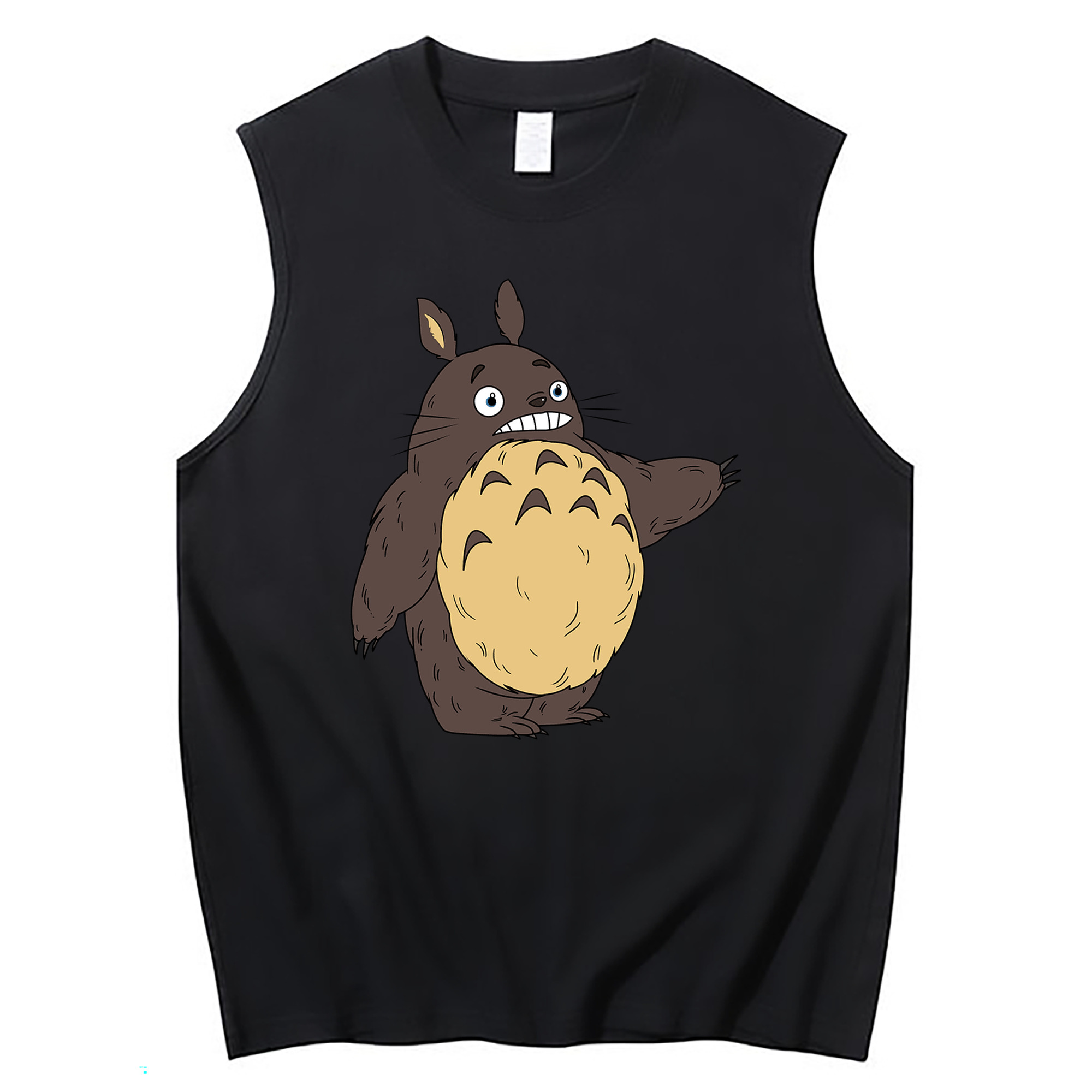 （画像用） となりのトトロ 草壁メイ 草壁サツキ My Neighbor Totoro Satsuki Kusakabe Mei Kusakabe コットン100％タンクトップ（フロントプリント）