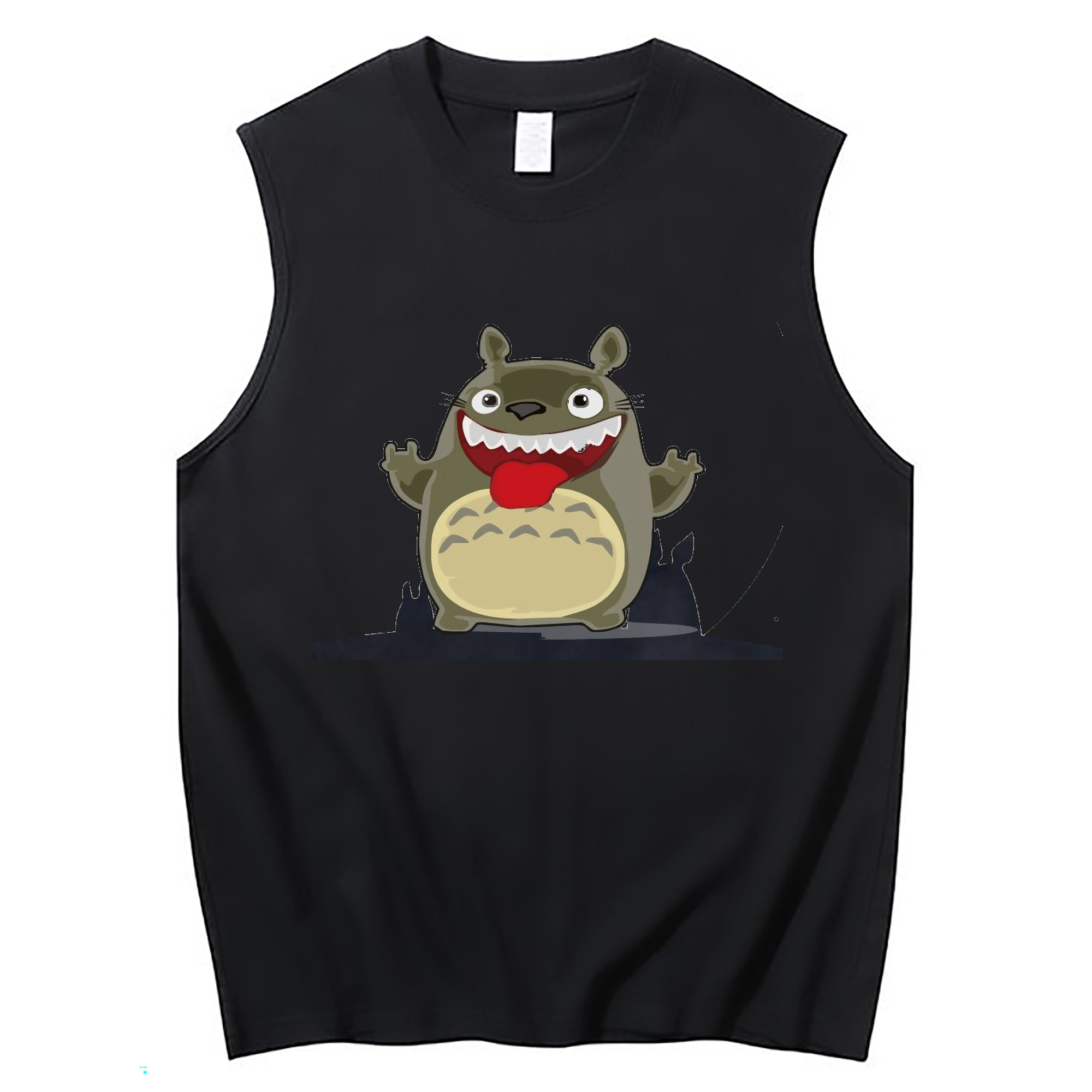 （画像用） となりのトトロ 草壁メイ 草壁サツキ My Neighbor Totoro Satsuki Kusakabe Mei Kusakabe コットン100％タンクトップ（フロントプリント）