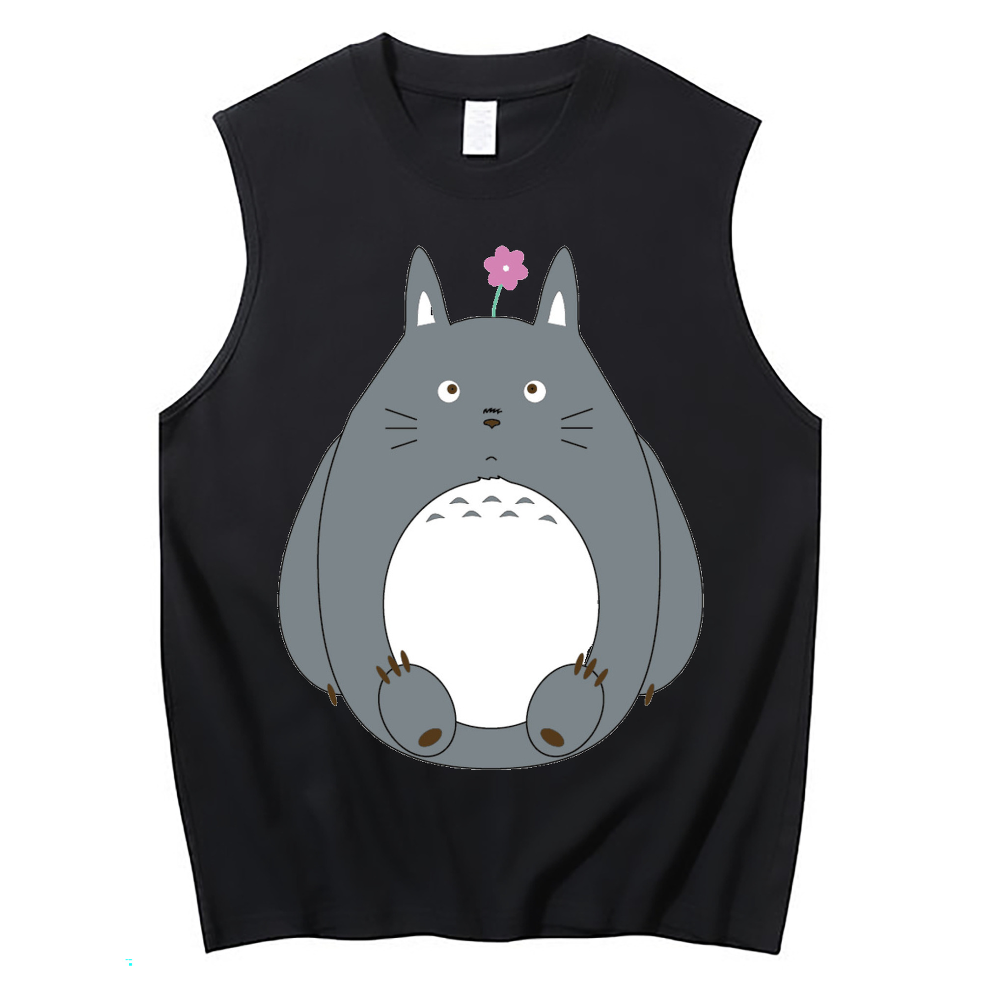 （画像用） となりのトトロ 草壁メイ 草壁サツキ My Neighbor Totoro Satsuki Kusakabe Mei Kusakabe コットン100％タンクトップ（フロントプリント）