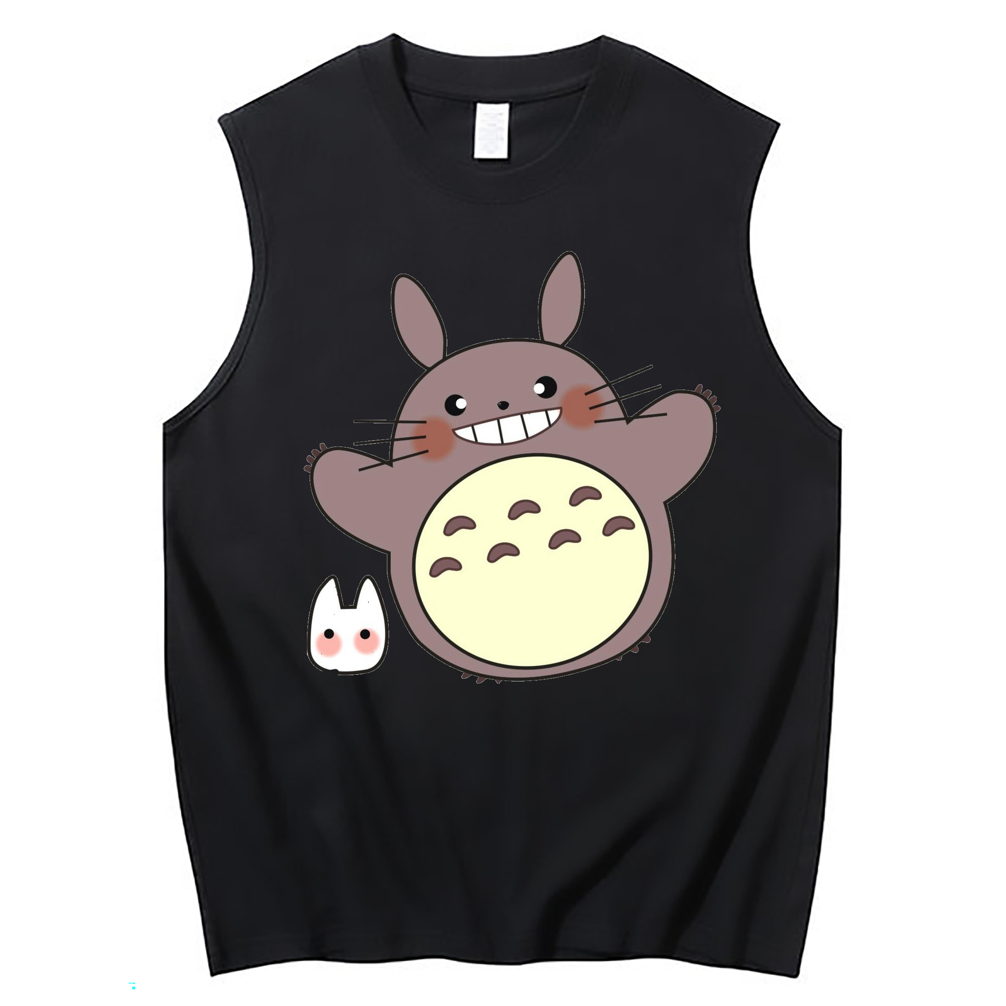 （画像用） となりのトトロ 草壁メイ 草壁サツキ My Neighbor Totoro Satsuki Kusakabe Mei Kusakabe コットン100％タンクトップ（フロントプリント）