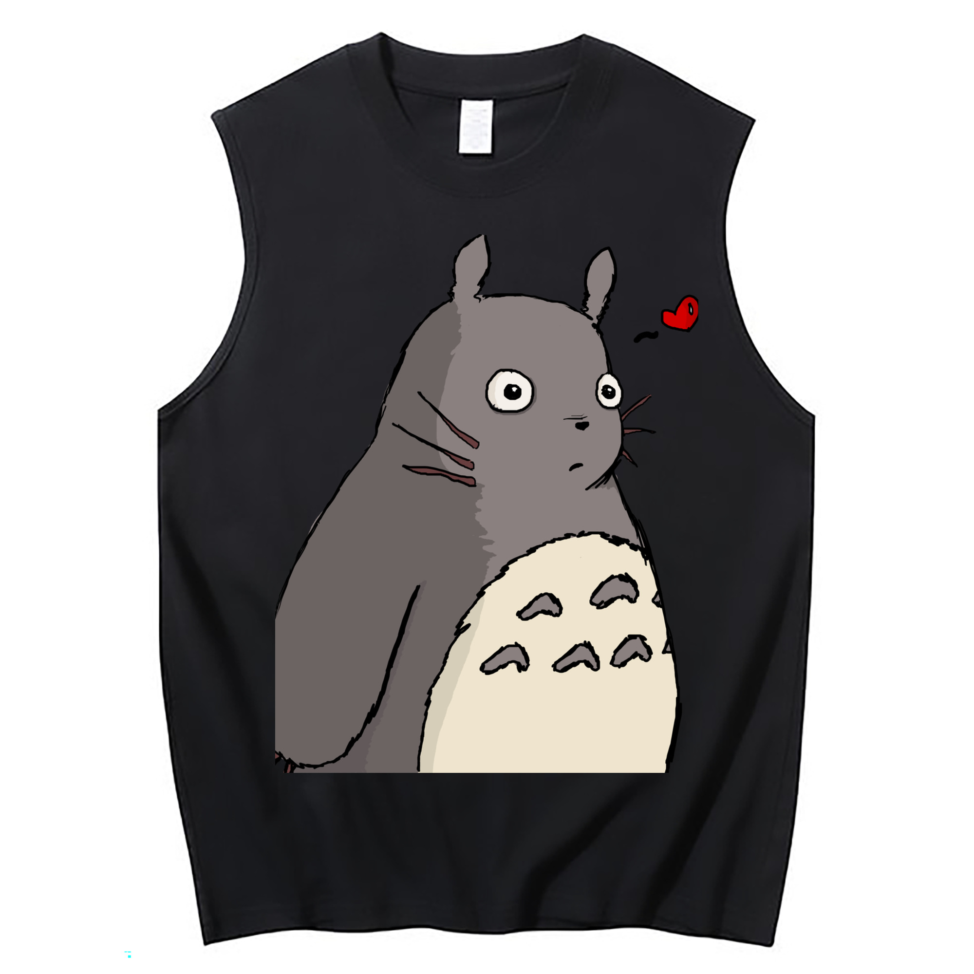 （画像用） となりのトトロ 草壁メイ 草壁サツキ My Neighbor Totoro Satsuki Kusakabe Mei Kusakabe コットン100％タンクトップ（フロントプリント）