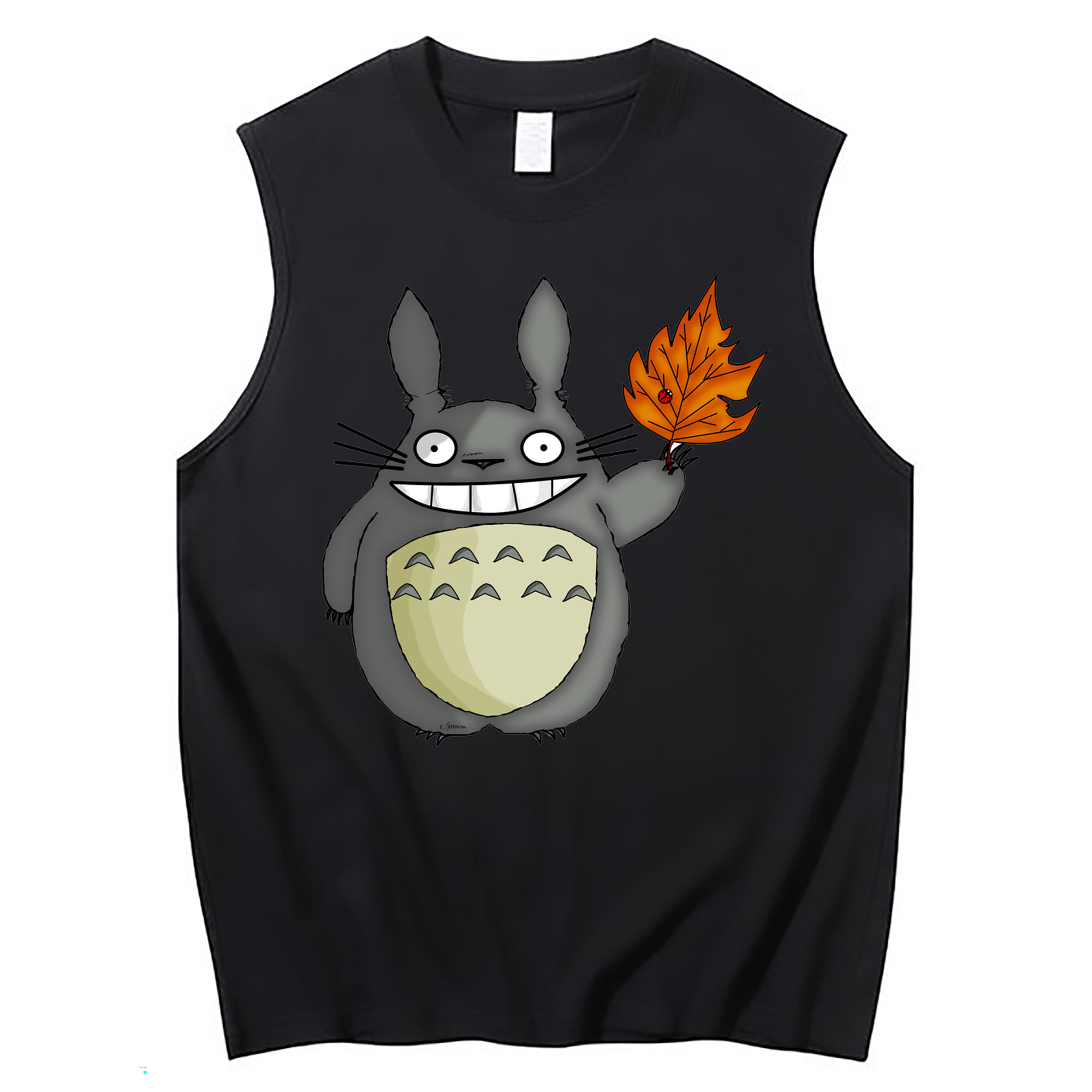 （画像用） となりのトトロ 草壁メイ 草壁サツキ My Neighbor Totoro Satsuki Kusakabe Mei Kusakabe コットン100％タンクトップ（フロントプリント）
