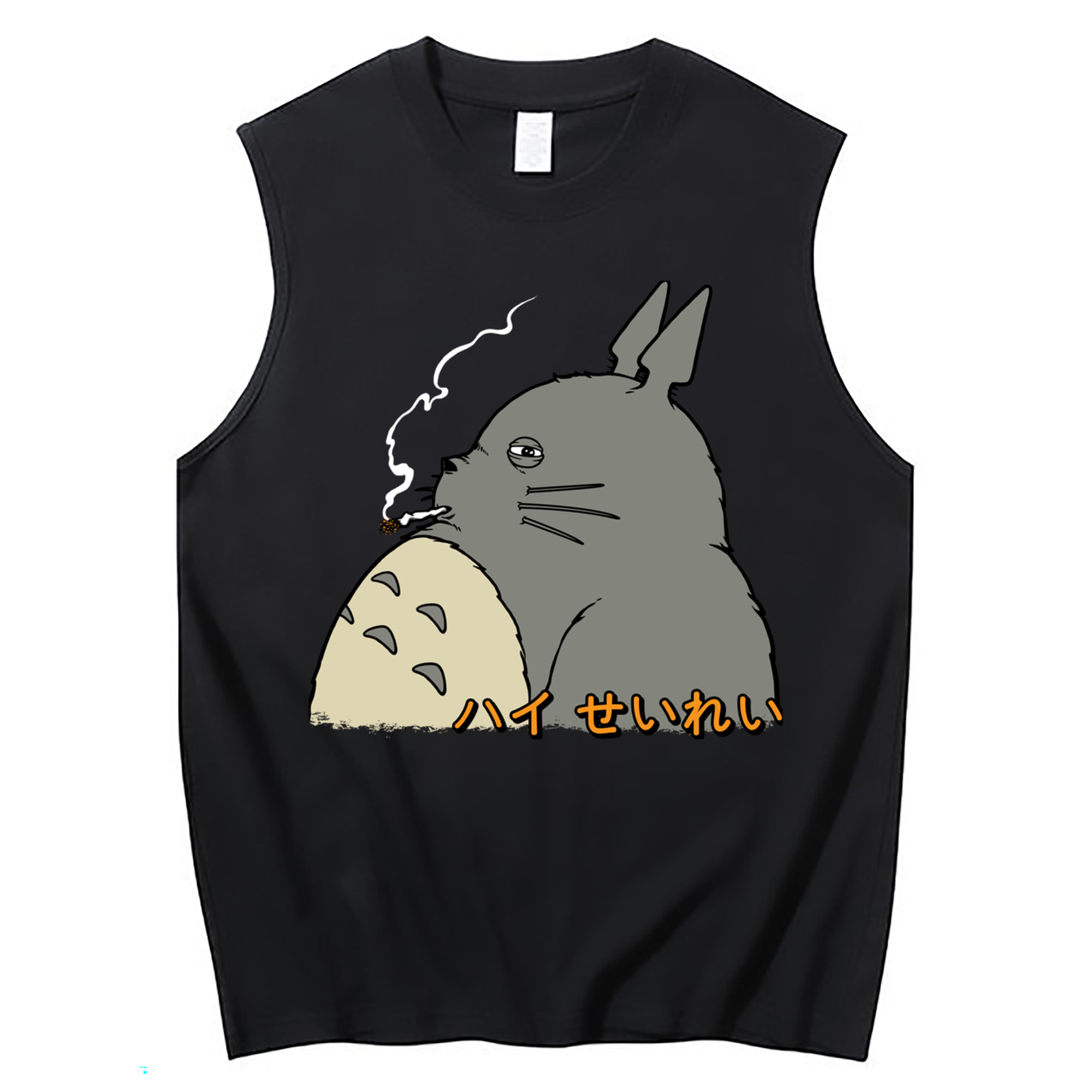 （画像用） となりのトトロ 草壁メイ 草壁サツキ My Neighbor Totoro Satsuki Kusakabe Mei Kusakabe コットン100％タンクトップ（フロントプリント）