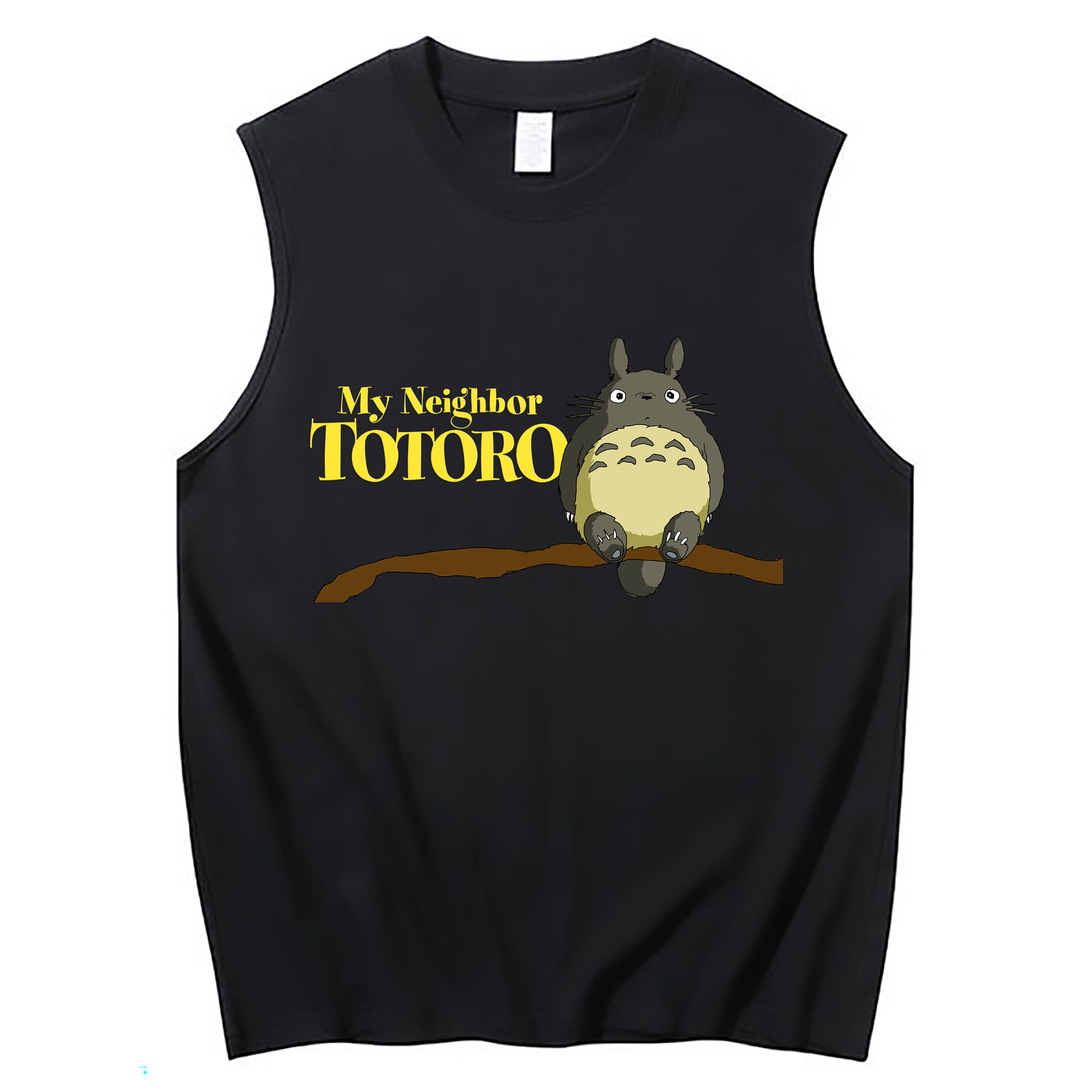 （画像用） となりのトトロ 草壁メイ 草壁サツキ My Neighbor Totoro Satsuki Kusakabe Mei Kusakabe コットン100％タンクトップ（フロントプリント）