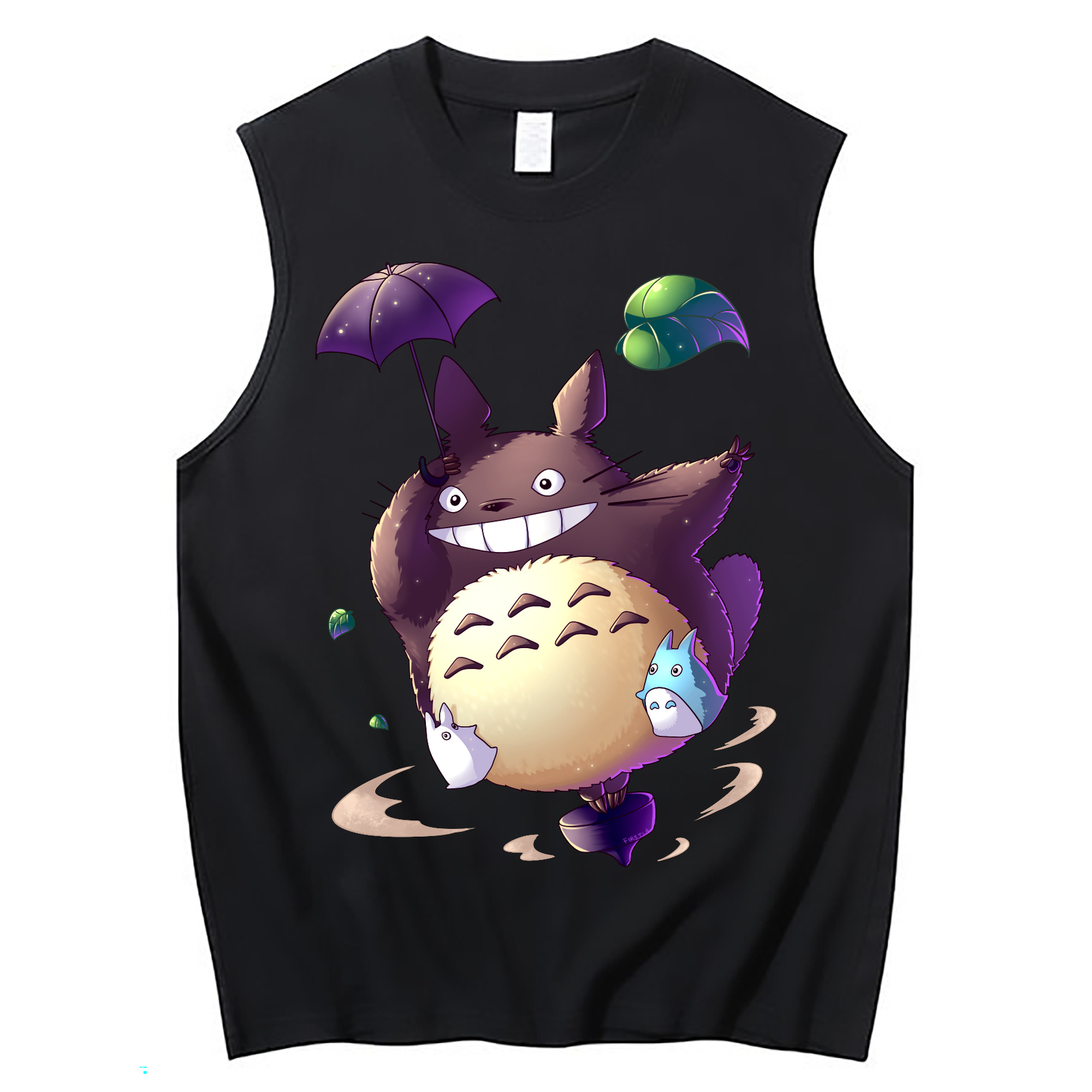 （画像用） となりのトトロ 草壁メイ 草壁サツキ My Neighbor Totoro Satsuki Kusakabe Mei Kusakabe コットン100％タンクトップ（フロントプリント）
