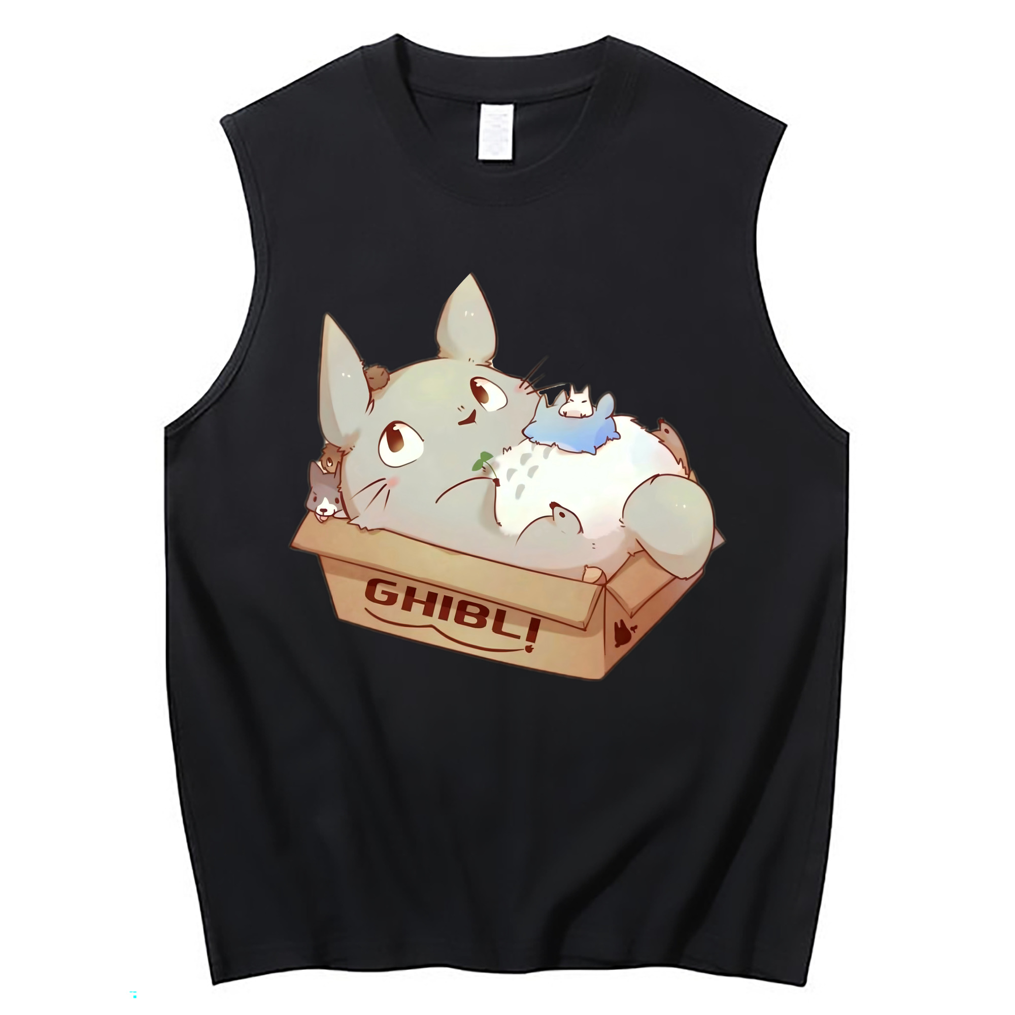 （画像用） となりのトトロ 草壁メイ 草壁サツキ My Neighbor Totoro Satsuki Kusakabe Mei Kusakabe コットン100％タンクトップ（フロントプリント）