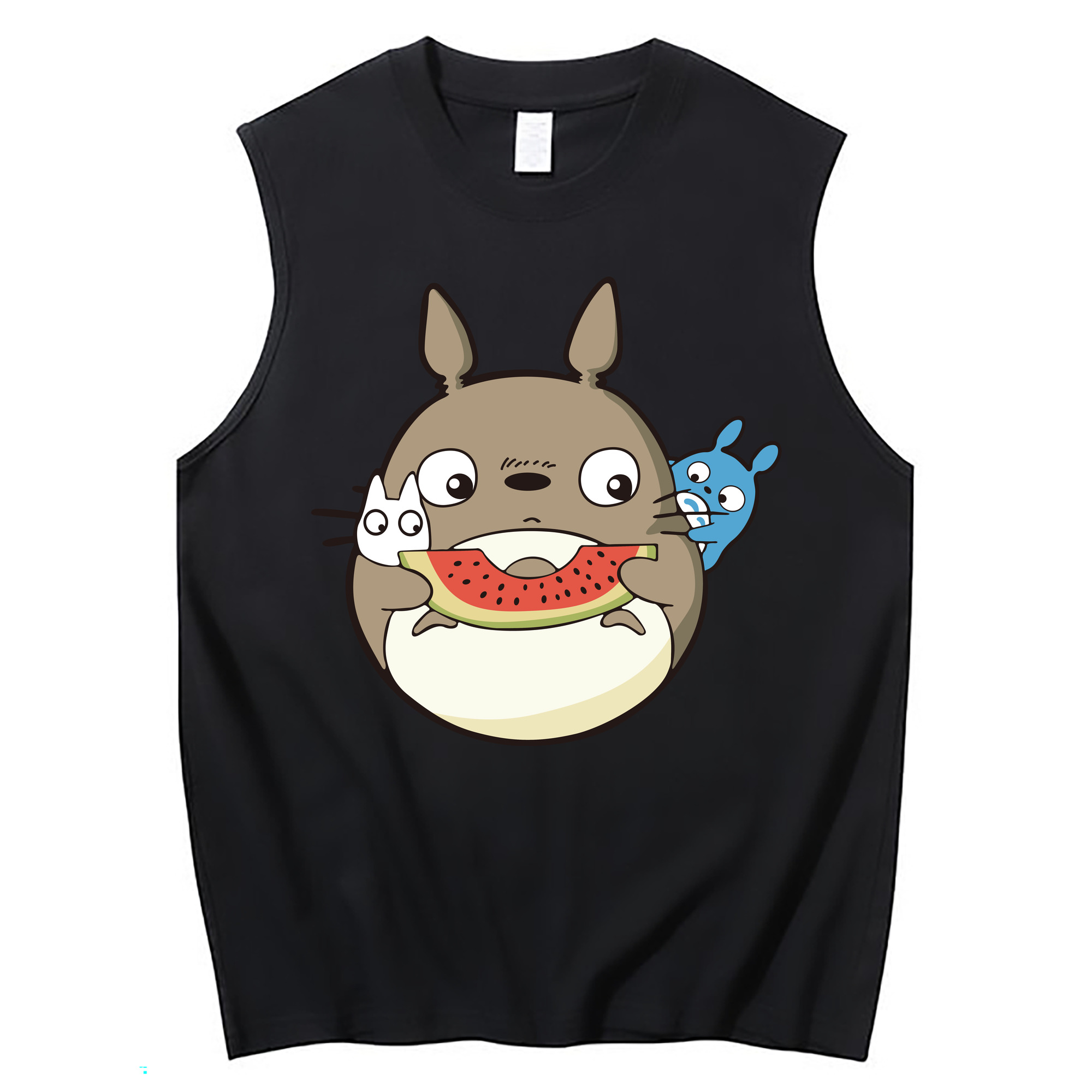 （画像用） となりのトトロ 草壁メイ 草壁サツキ My Neighbor Totoro Satsuki Kusakabe Mei Kusakabe コットン100％タンクトップ（フロントプリント）