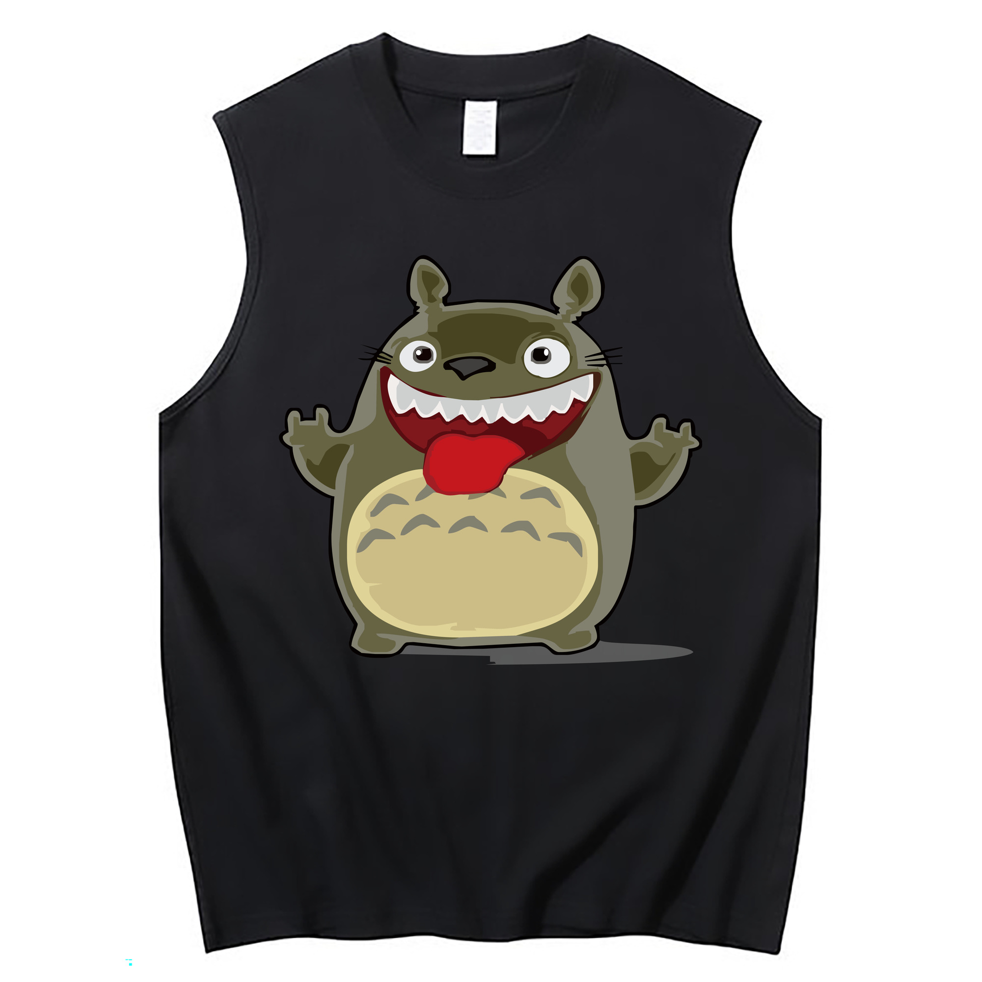 （画像用） となりのトトロ 草壁メイ 草壁サツキ My Neighbor Totoro Satsuki Kusakabe Mei Kusakabe コットン100％タンクトップ（フロントプリント）