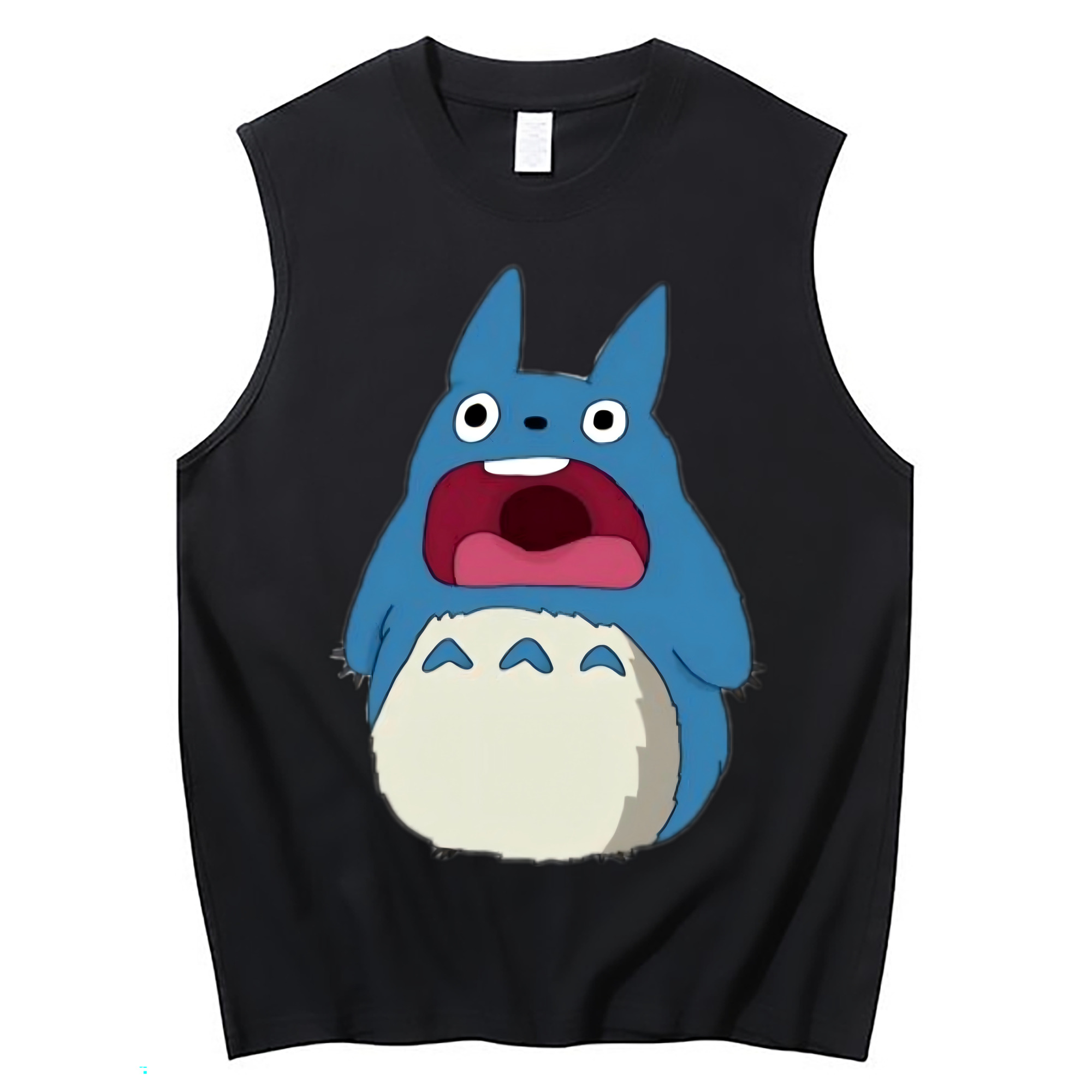 （画像用） となりのトトロ 草壁メイ 草壁サツキ My Neighbor Totoro Satsuki Kusakabe Mei Kusakabe コットン100％タンクトップ（フロントプリント）