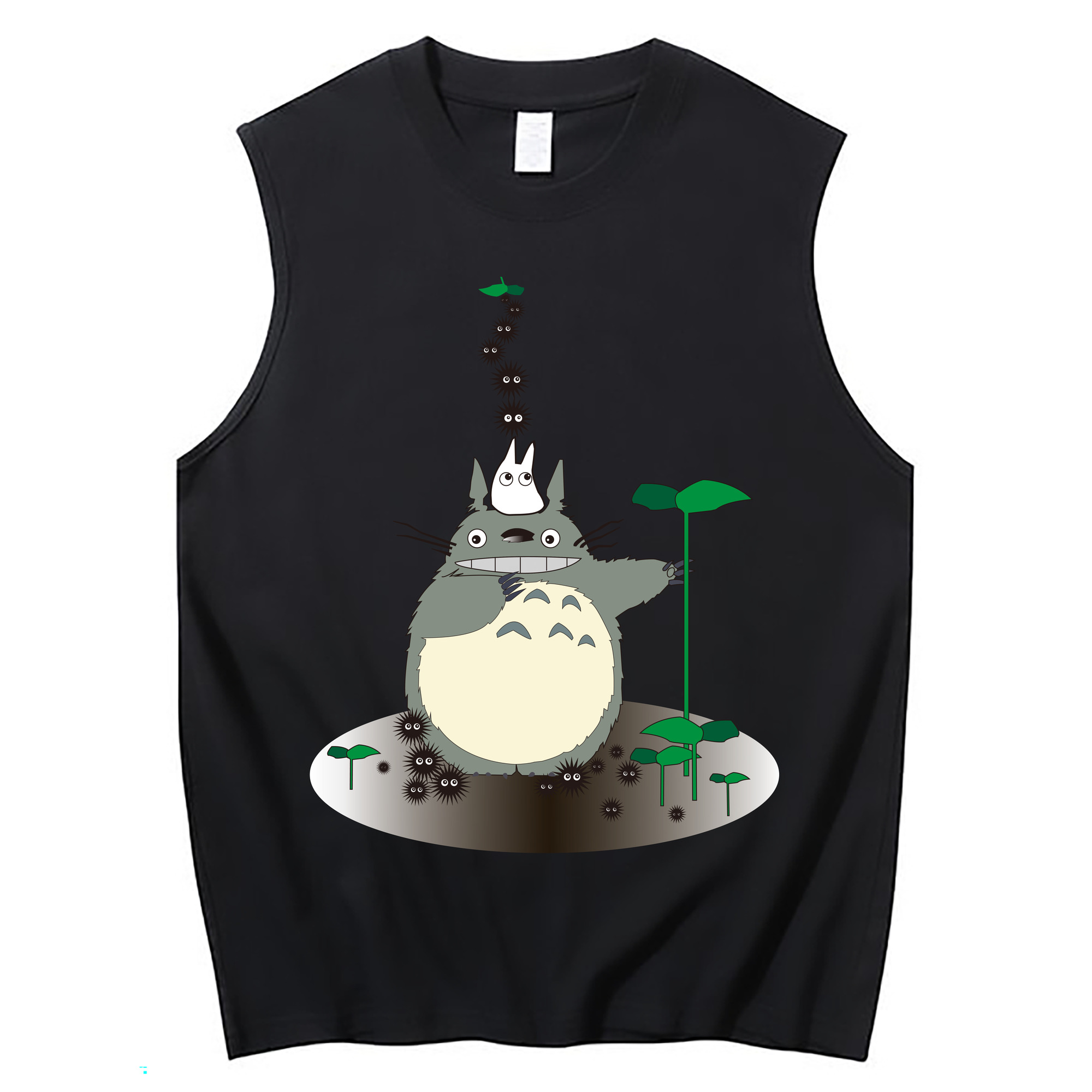 （画像用） となりのトトロ 草壁メイ 草壁サツキ My Neighbor Totoro Satsuki Kusakabe Mei Kusakabe コットン100％タンクトップ（フロントプリント）