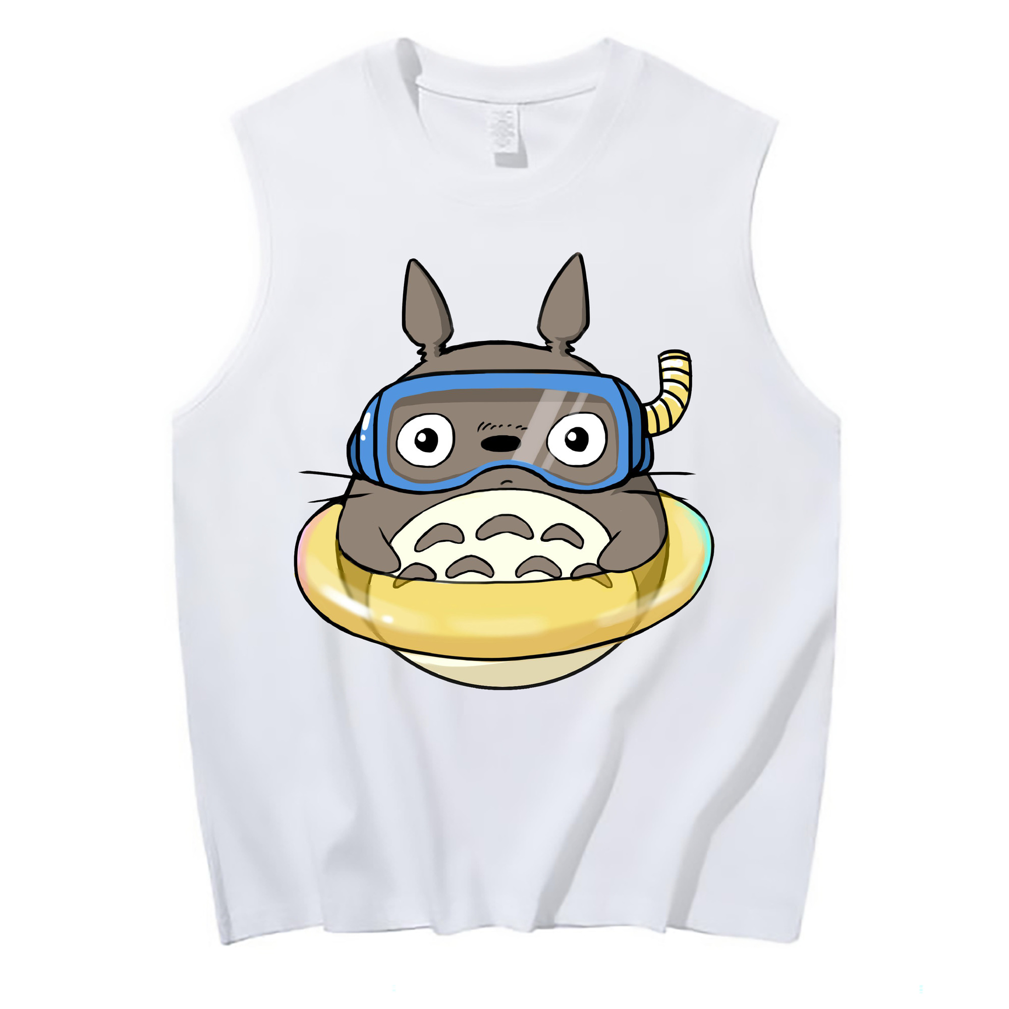 （画像用） となりのトトロ 草壁メイ 草壁サツキ My Neighbor Totoro Satsuki Kusakabe Mei Kusakabe コットン100％タンクトップ（フロントプリント）