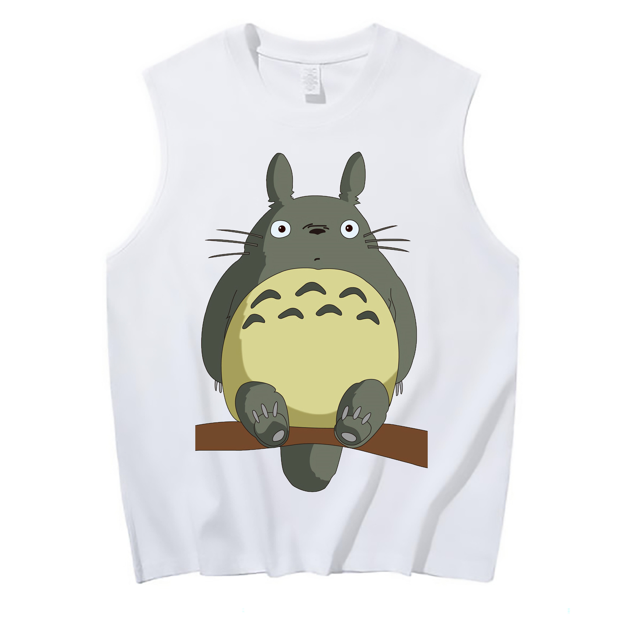 （画像用） となりのトトロ 草壁メイ 草壁サツキ My Neighbor Totoro Satsuki Kusakabe Mei Kusakabe コットン100％タンクトップ（フロントプリント）