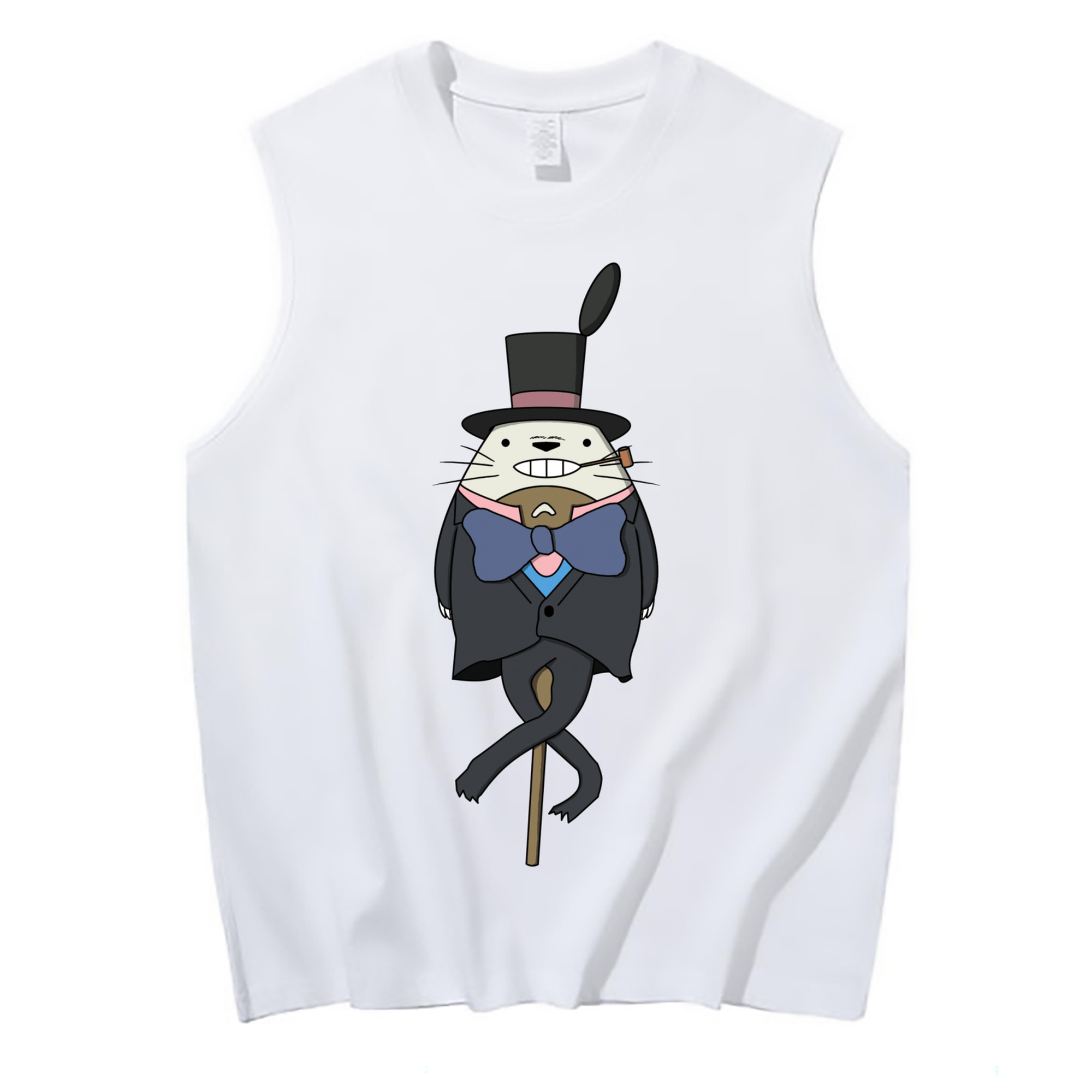 （画像用） となりのトトロ 草壁メイ 草壁サツキ My Neighbor Totoro Satsuki Kusakabe Mei Kusakabe コットン100％タンクトップ（フロントプリント）