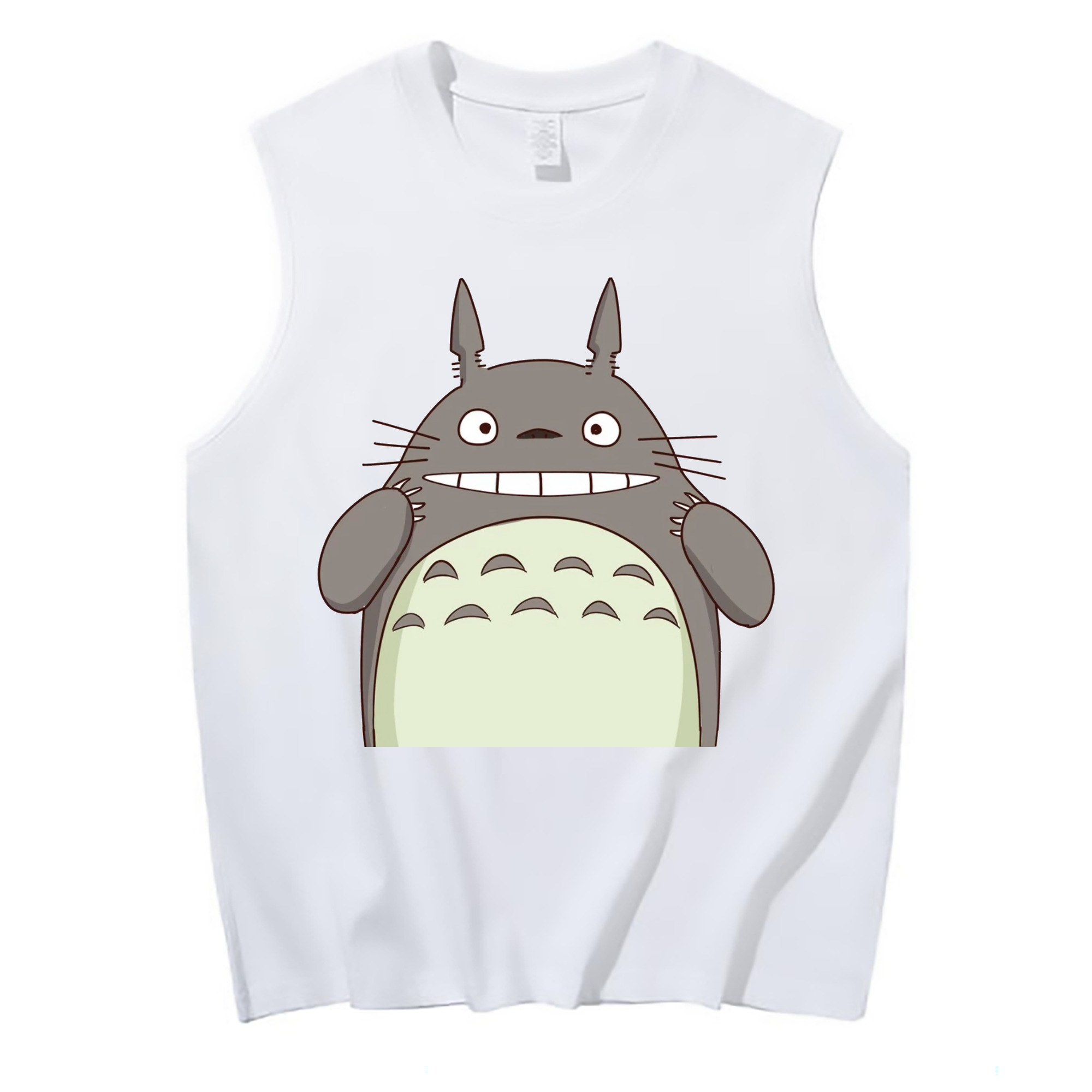 （画像用） となりのトトロ 草壁メイ 草壁サツキ My Neighbor Totoro Satsuki Kusakabe Mei Kusakabe コットン100％タンクトップ（フロントプリント）