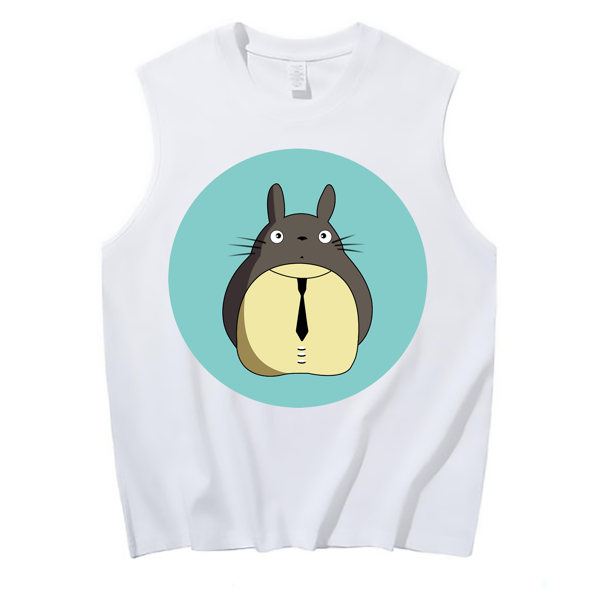 （画像用） となりのトトロ 草壁メイ 草壁サツキ My Neighbor Totoro Satsuki Kusakabe Mei Kusakabe コットン100％タンクトップ（フロントプリント）