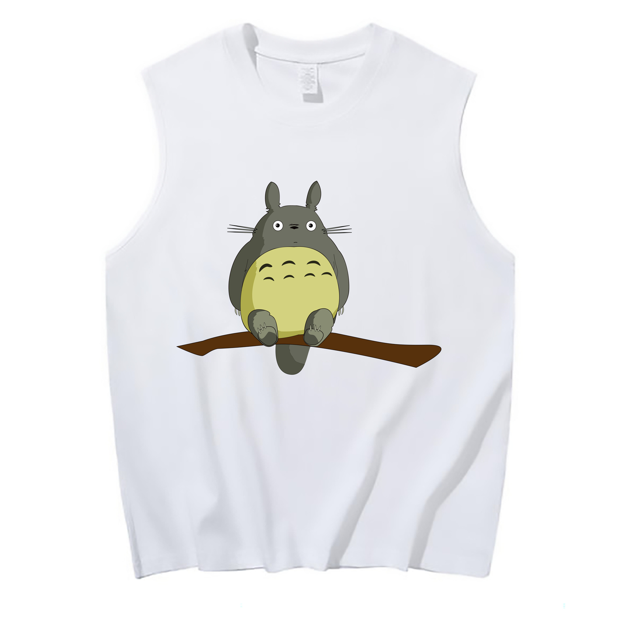 （画像用） となりのトトロ 草壁メイ 草壁サツキ My Neighbor Totoro Satsuki Kusakabe Mei Kusakabe コットン100％タンクトップ（フロントプリント）