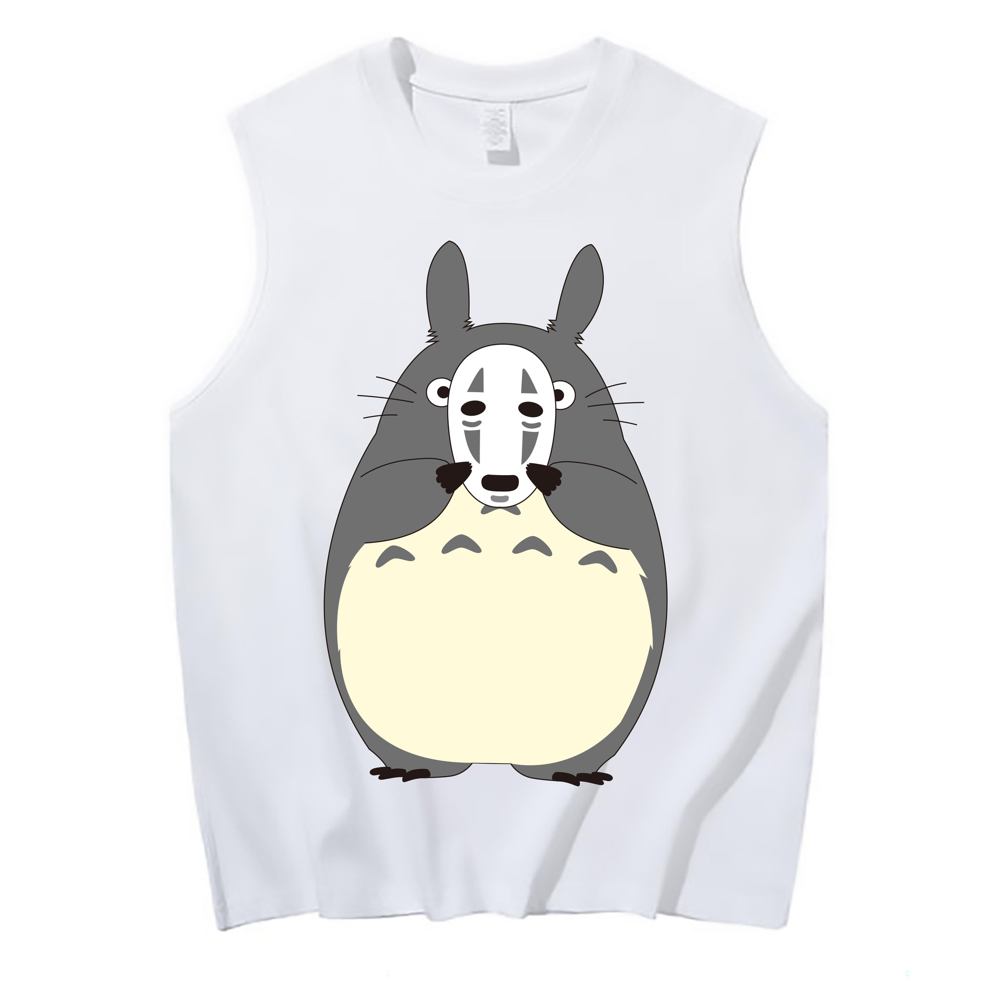 （画像用） となりのトトロ 草壁メイ 草壁サツキ My Neighbor Totoro Satsuki Kusakabe Mei Kusakabe コットン100％タンクトップ（フロントプリント）