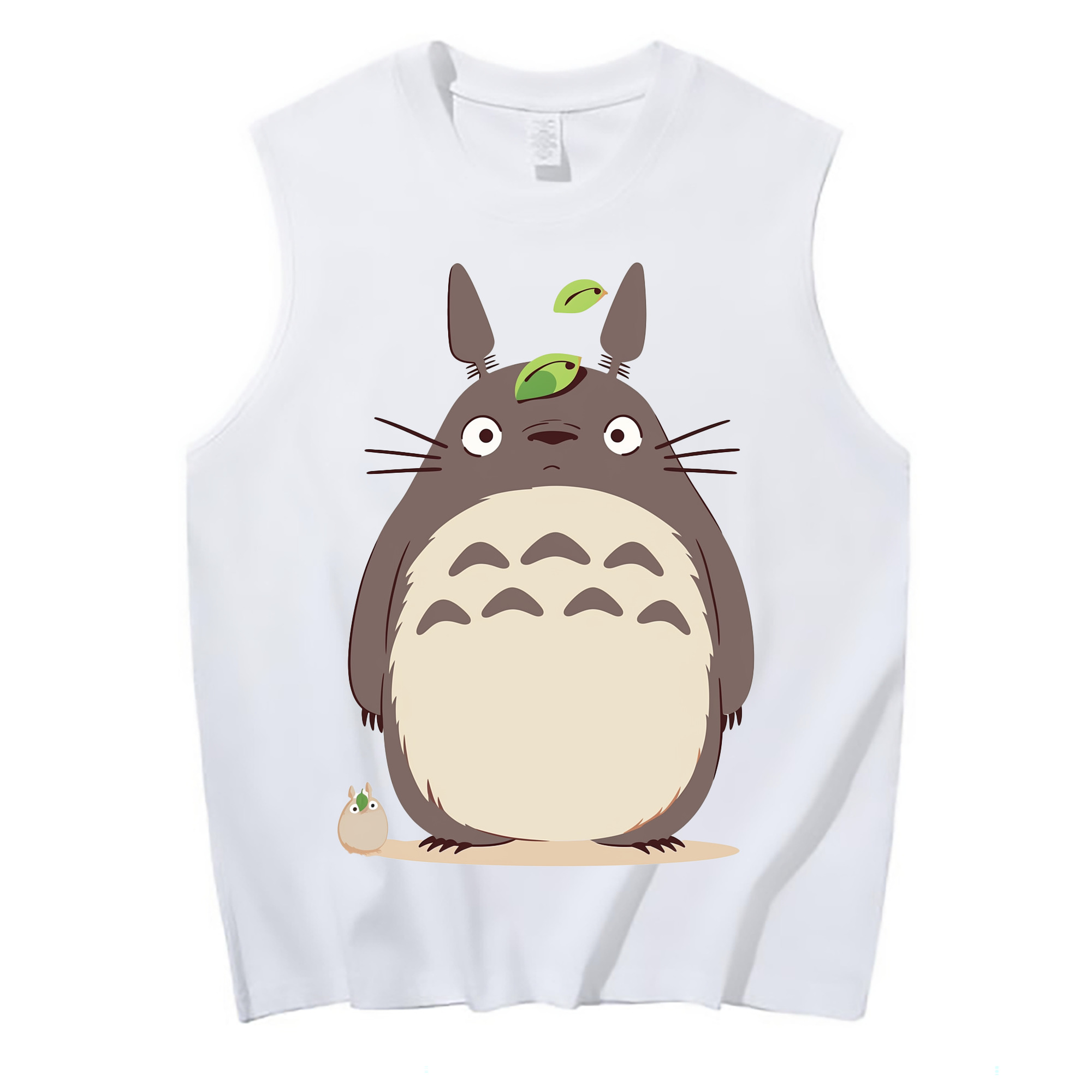 （画像用） となりのトトロ 草壁メイ 草壁サツキ My Neighbor Totoro Satsuki Kusakabe Mei Kusakabe コットン100％タンクトップ（フロントプリント）